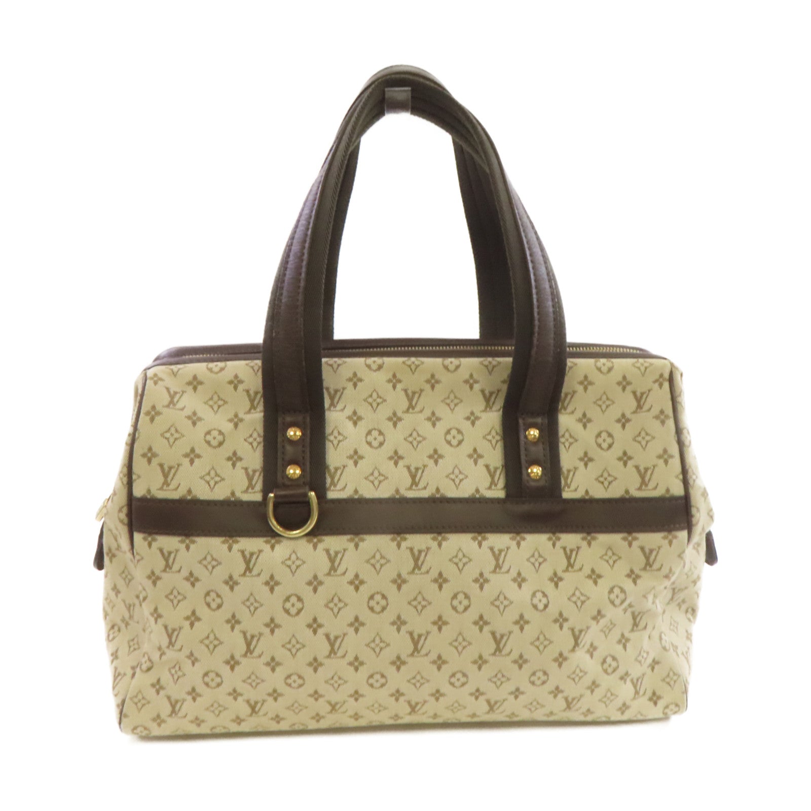 LOUIS VUITTON 【激減優惠】Monogram Mini Josephine GM 2way Shoulder Bag金扣手挽肩背兩用袋啡色