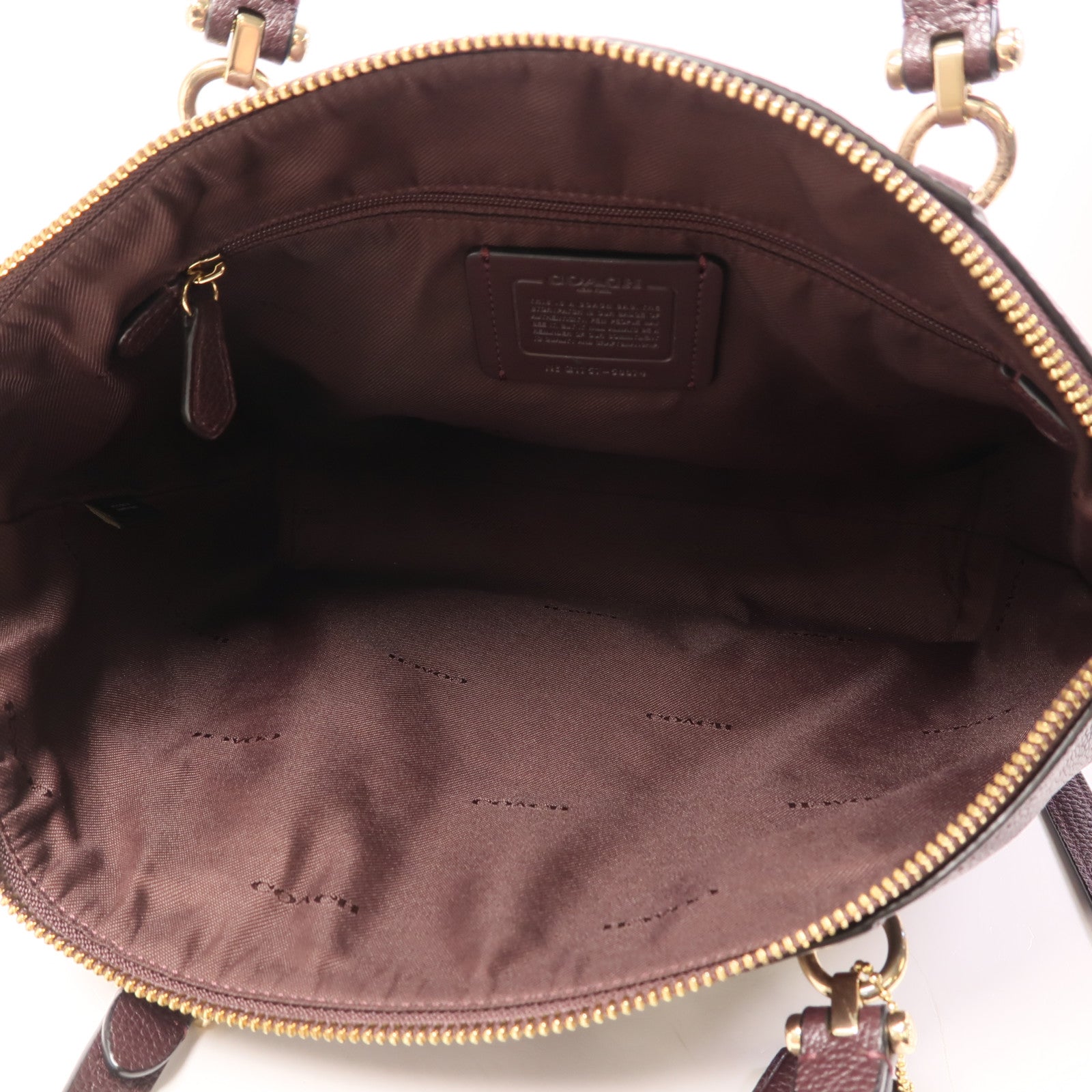 COACH 牛皮皮革Shoulder Bag金扣手挽肩背兩用袋