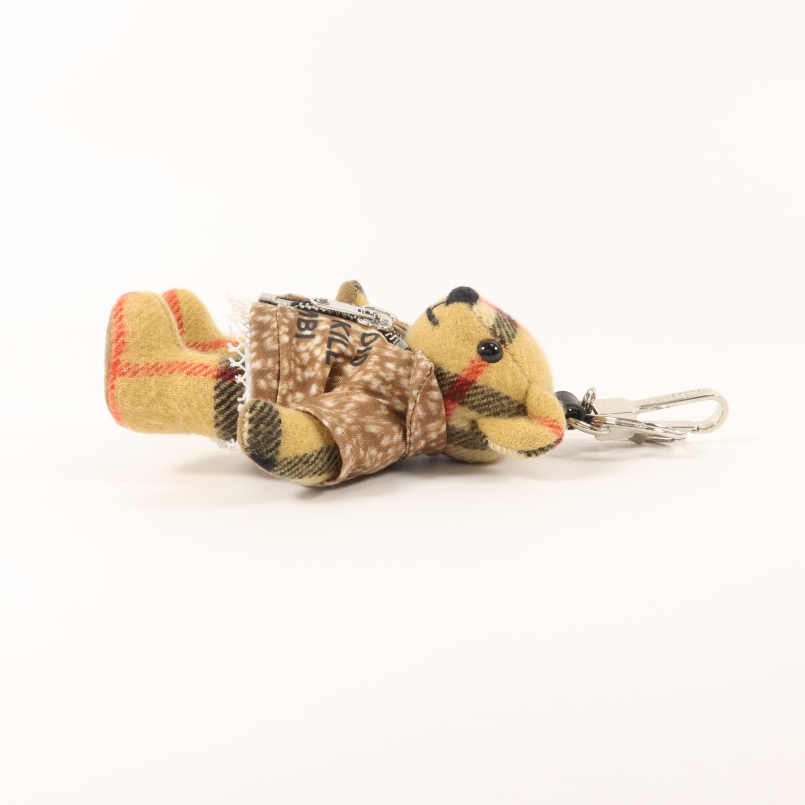 BURBERRY 羊絨/聚酯纖維Thomas Bear Key Chain鎖匙扣