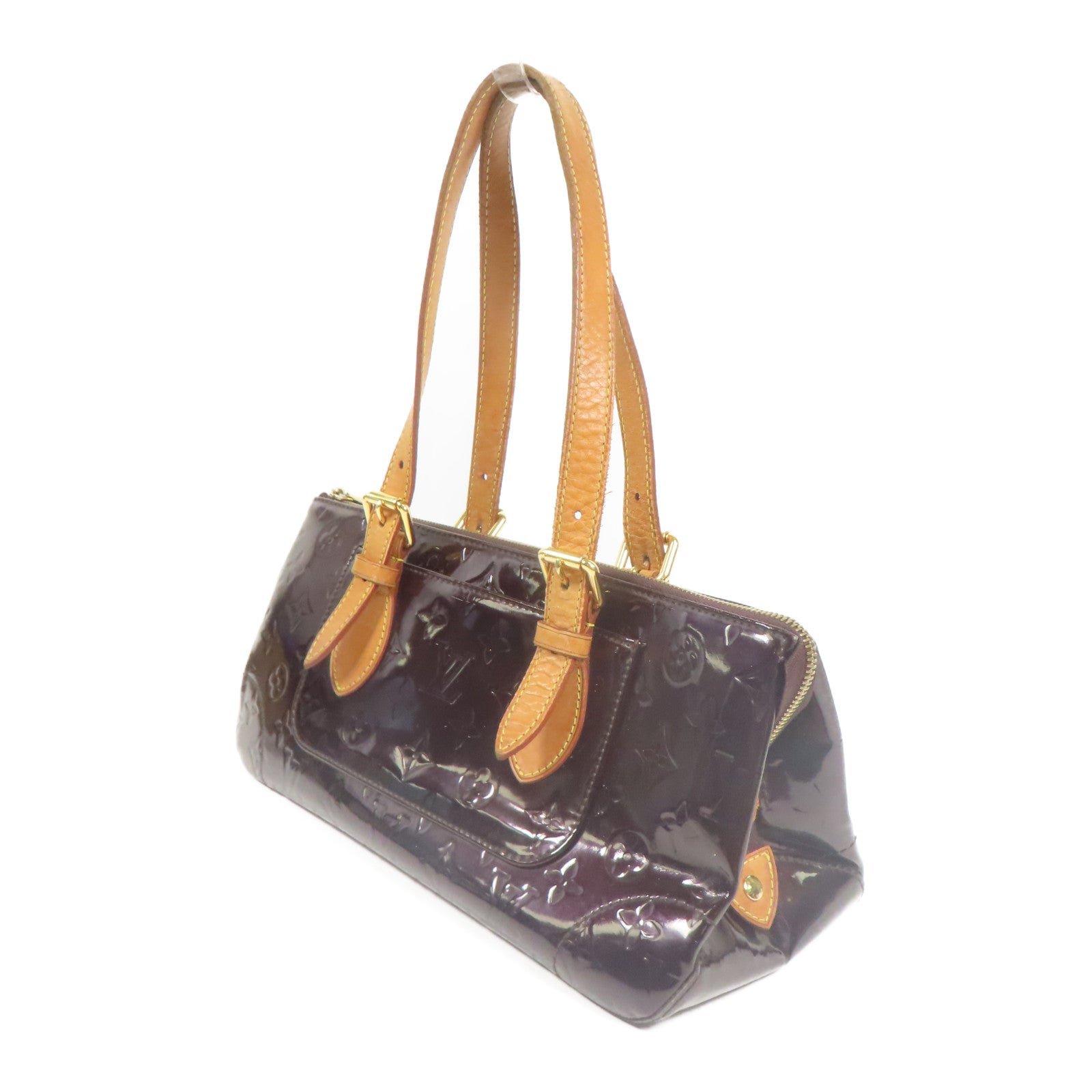 LOUIS VUITTON Vernis Rosewood Avenue金扣肩背袋