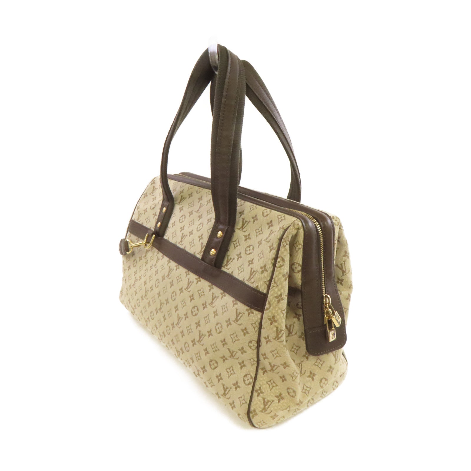 LOUIS VUITTON 【激減優惠】Monogram Mini Josephine GM 2way Shoulder Bag金扣手挽肩背兩用袋啡色