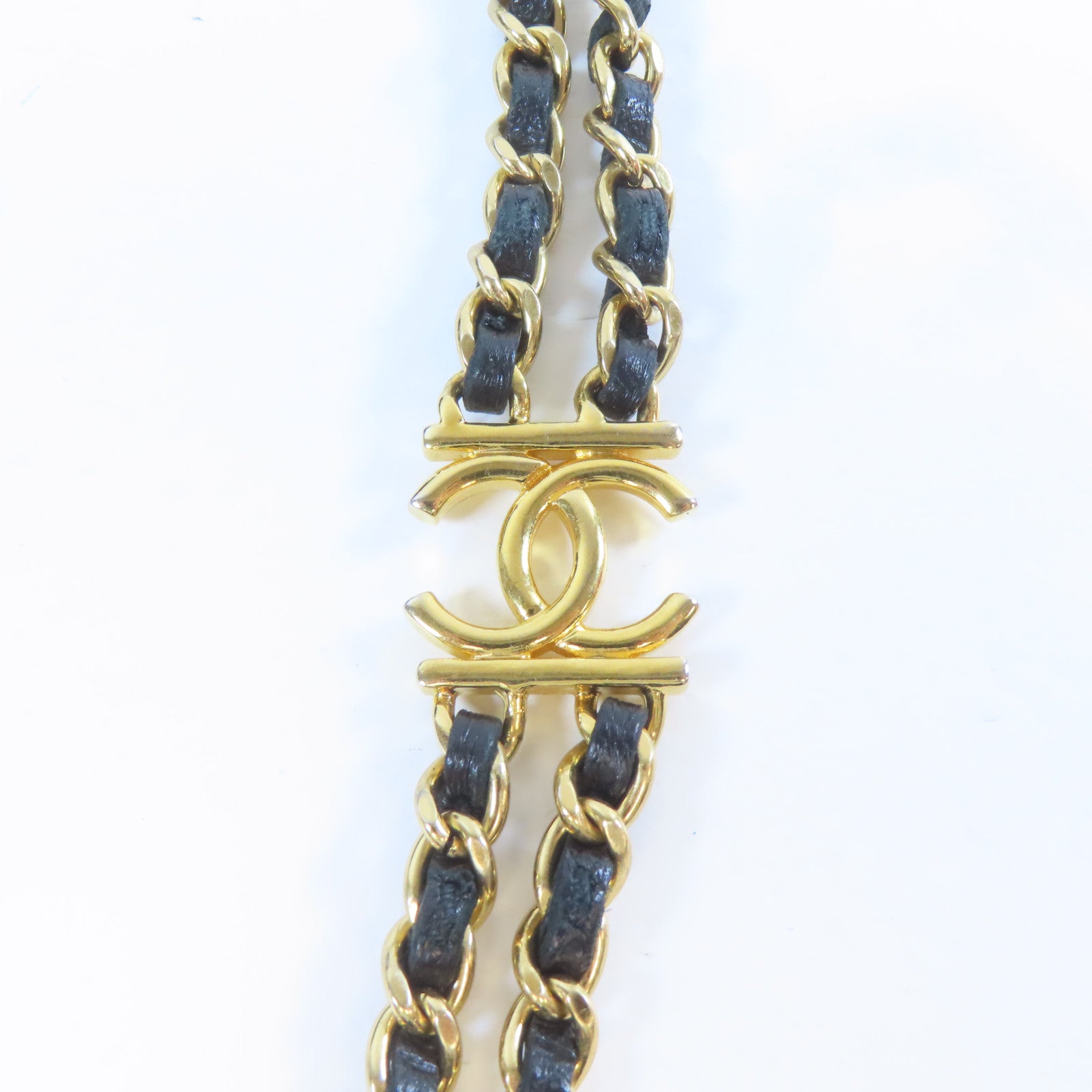 CHANEL 【激減優惠】菱格羊皮皮革Chain Shoulder金扣鏈帶肩背袋黑色
