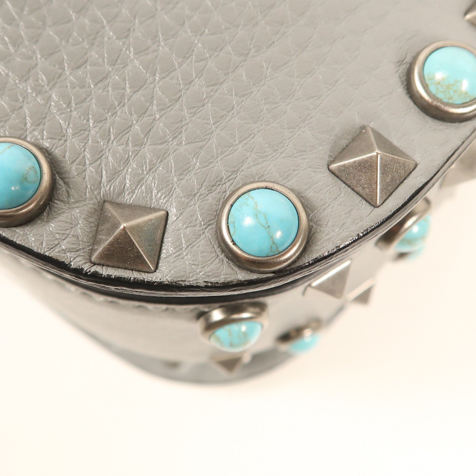 Valentino 牛皮皮革Shoulder Bag銀扣肩背袋