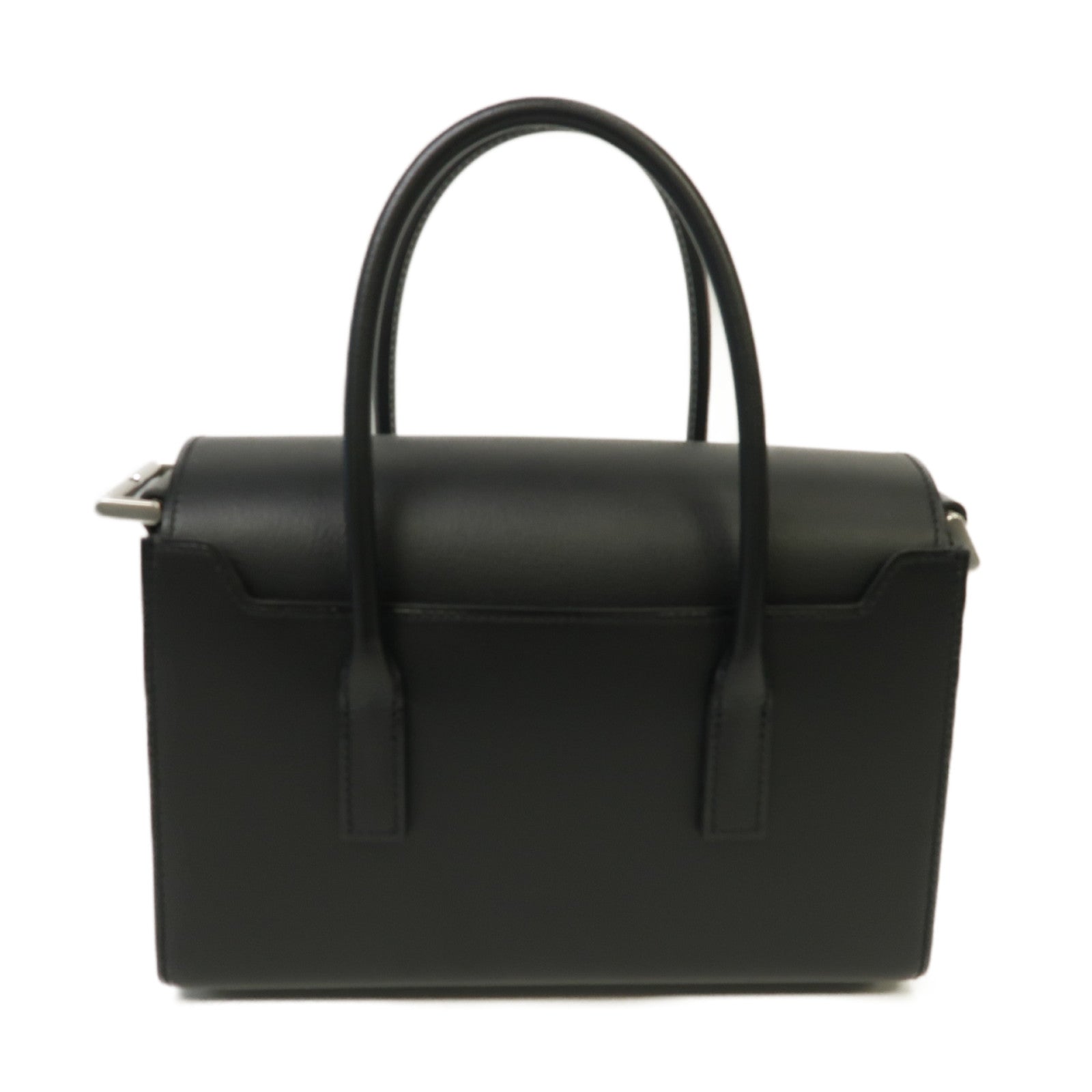 HERMES Evercolor皮革New Drag 22銀扣手挽肩背兩用袋黒色– Brand
