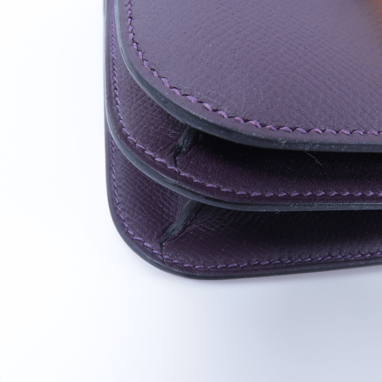 HERMES Epsom皮革Constance Mini肩背袋Tosca