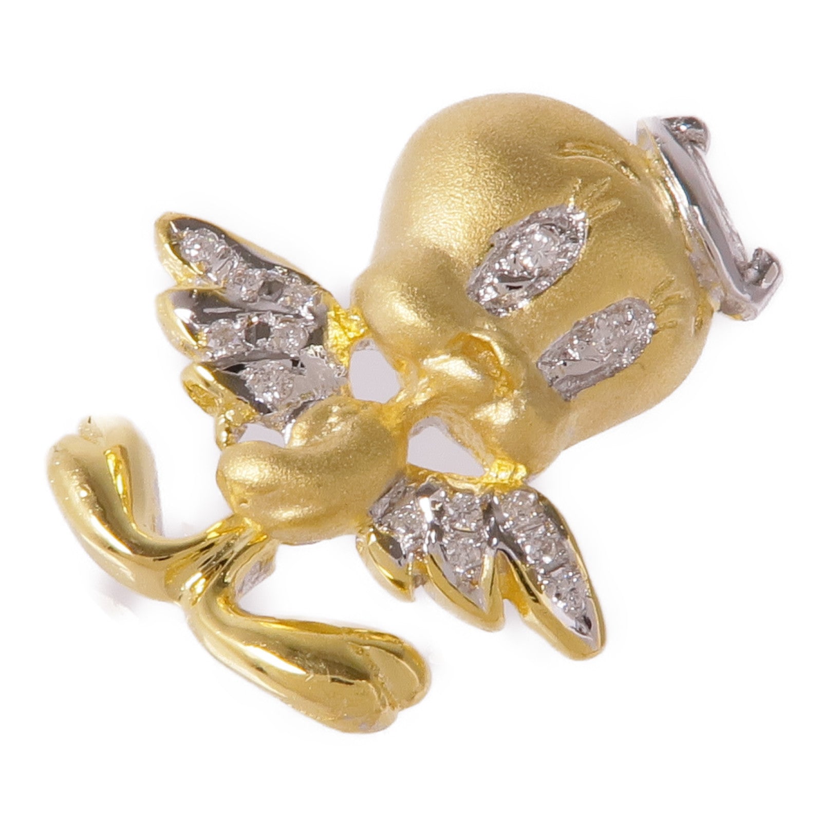 JEWELRY 18K黃金/白金Diamond Pendant Top鑽石吊墜