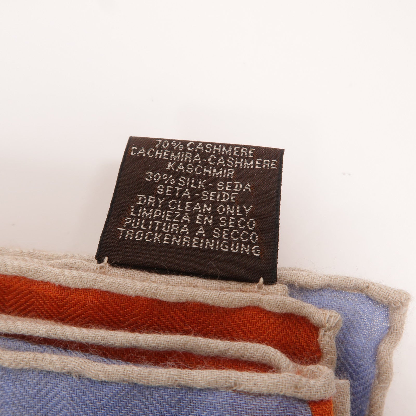 HERMES 羊絨/絲質Applique Pique Shawl 140X140cm絲巾