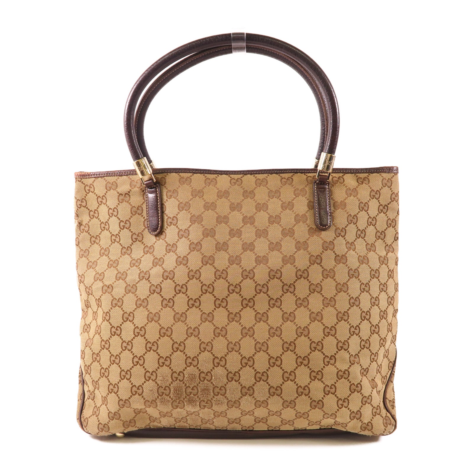GUCCI 帆布Tote Bag金扣手挽袋