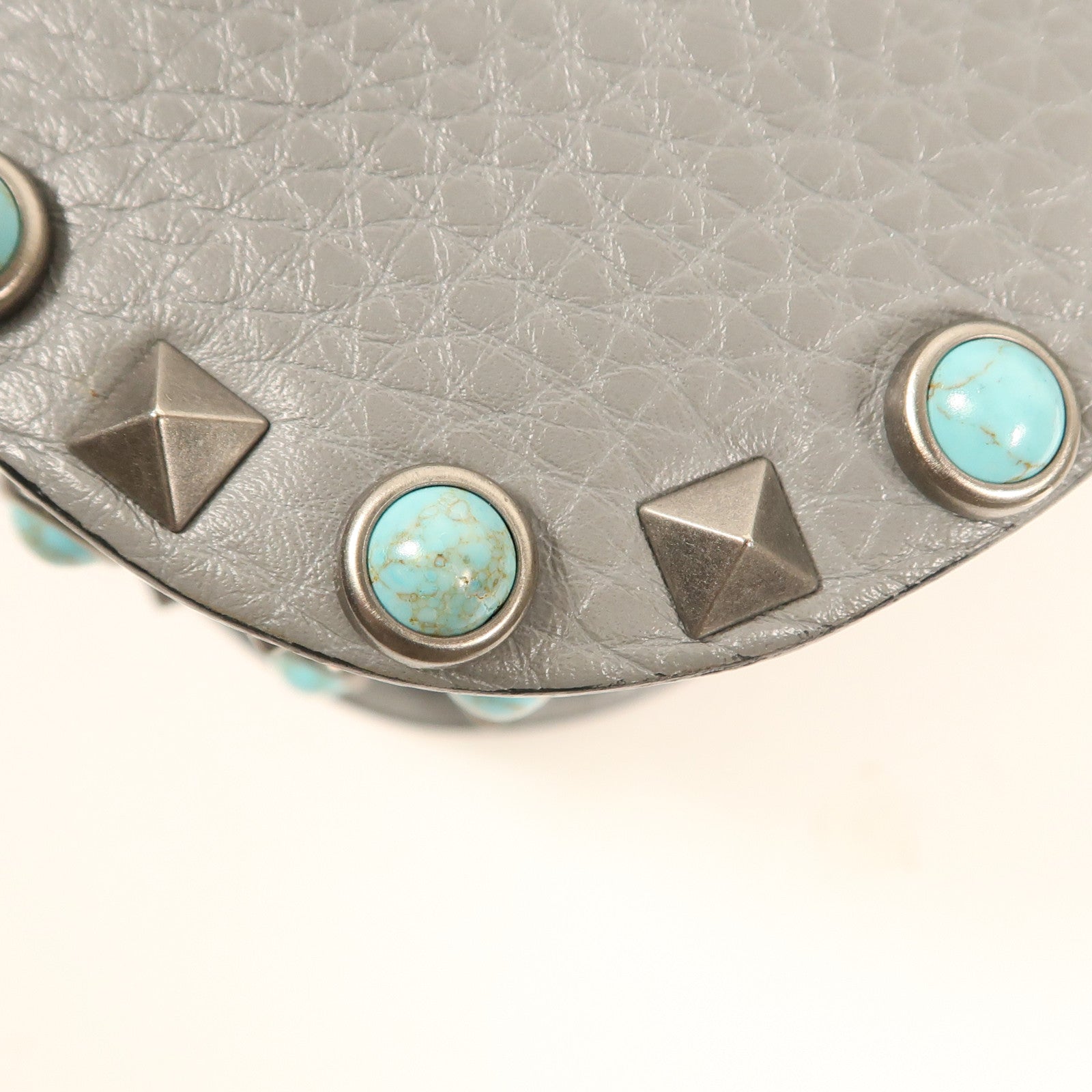 Valentino 牛皮皮革Shoulder Bag銀扣肩背袋