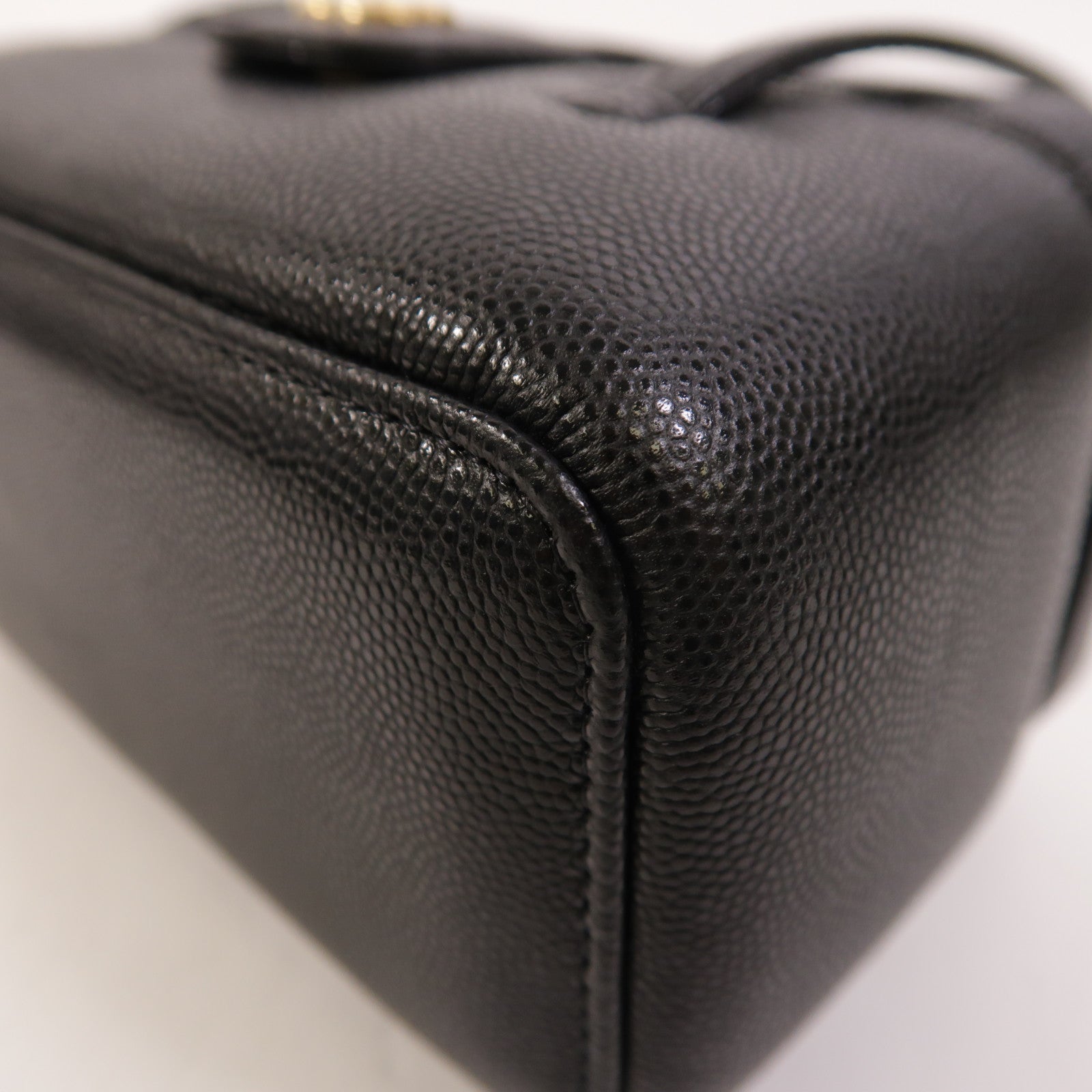 CHANEL 牛皮皮革Preppy Vanity Case金扣肩背袋