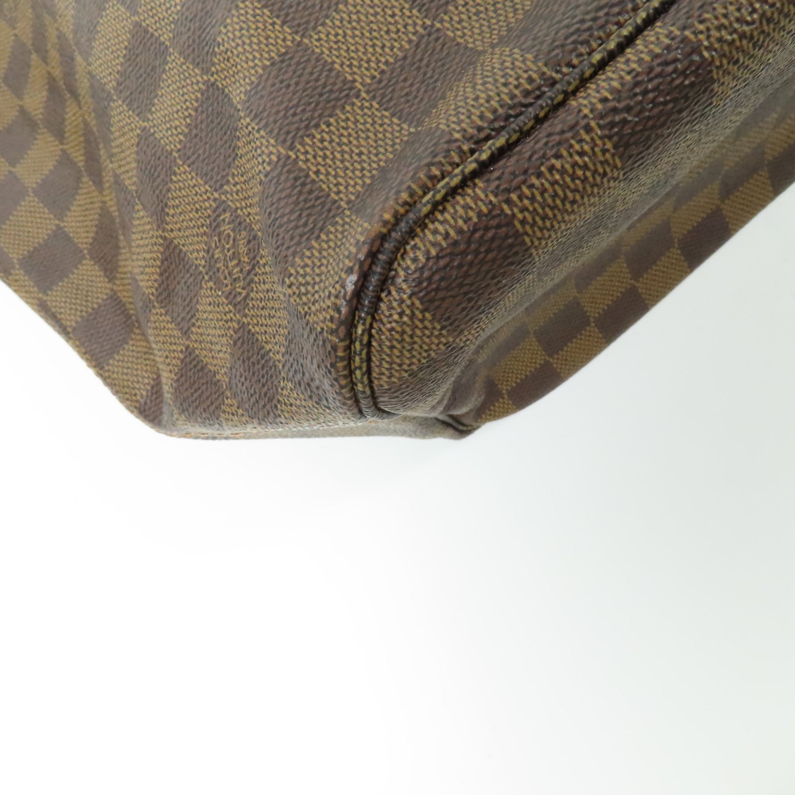 LOUIS VUITTON Damier Neverfull MM金扣肩背袋/手挽袋