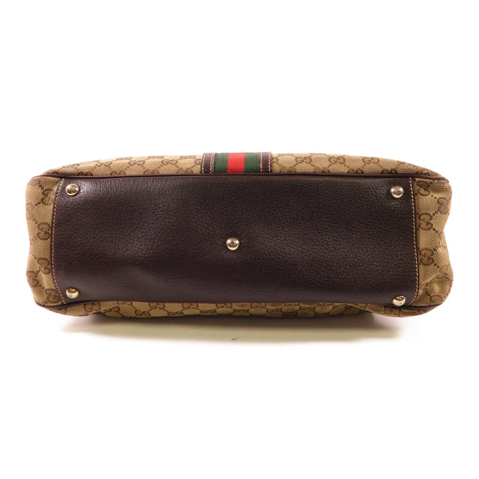 GUCCI 帆布Tote Bag金扣手挽袋