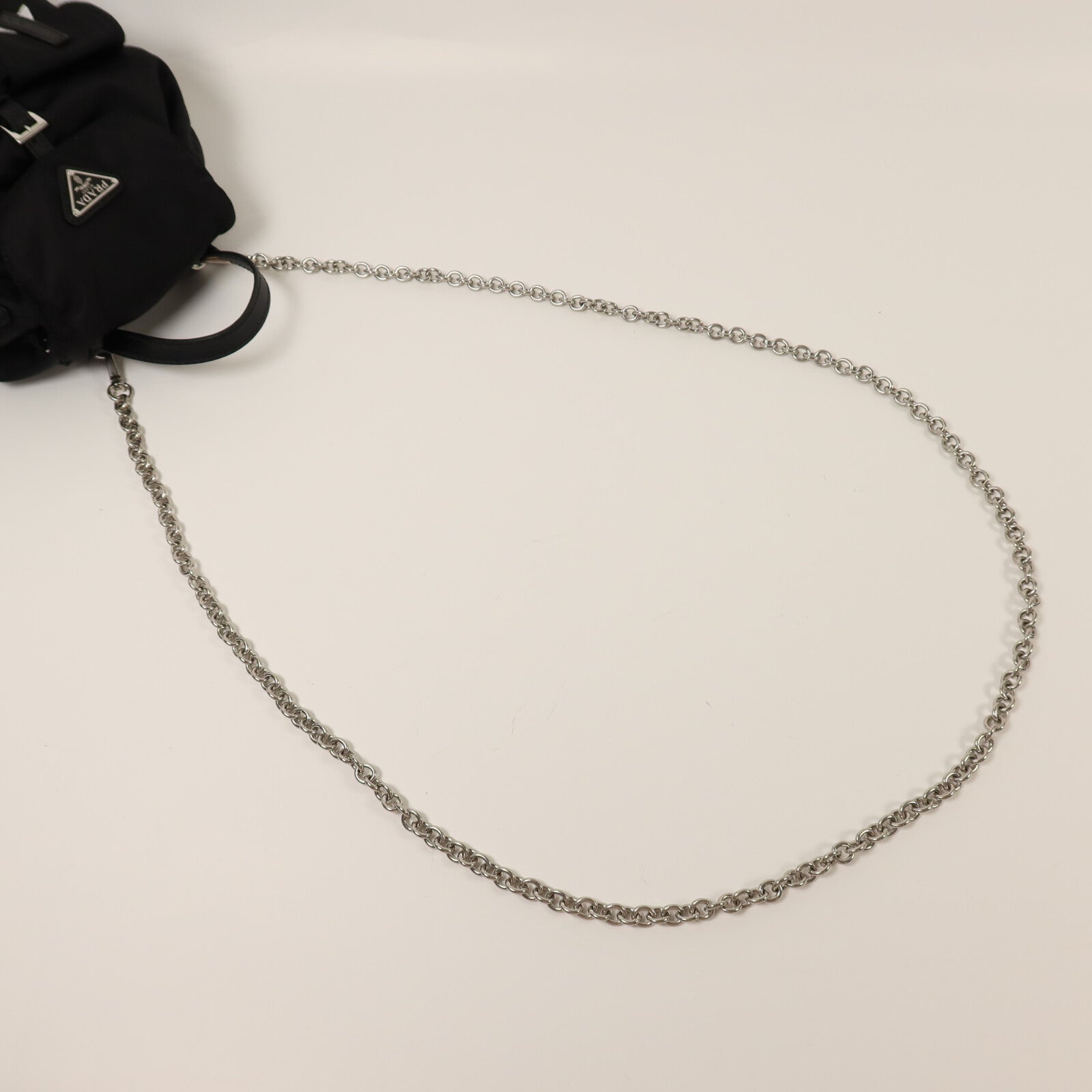 PRADA 尼龍Mini Backpack Chain Shoulder銀扣鏈帶手挽肩背兩用袋