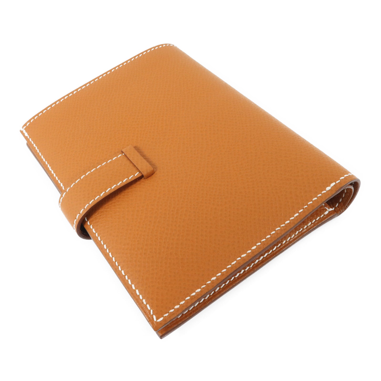HERMES Epsom皮革Bearn Compact Wallet錢包Gold