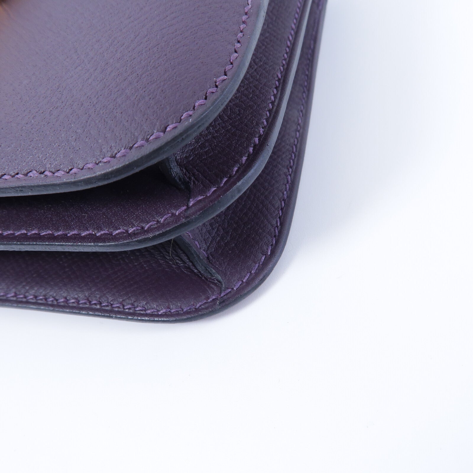 HERMES Epsom皮革Constance Mini肩背袋Tosca