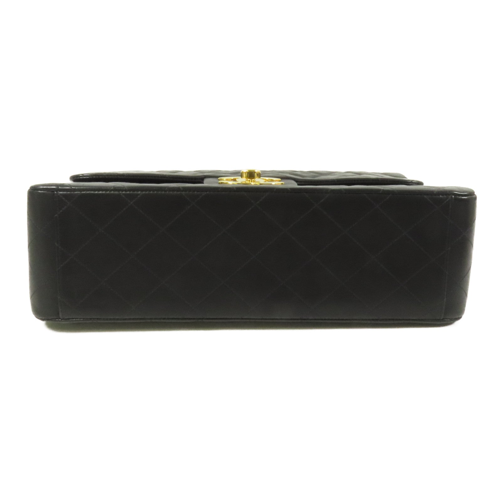 CHANEL 羊皮皮革Vintage Chain Shoulder金扣肩背袋