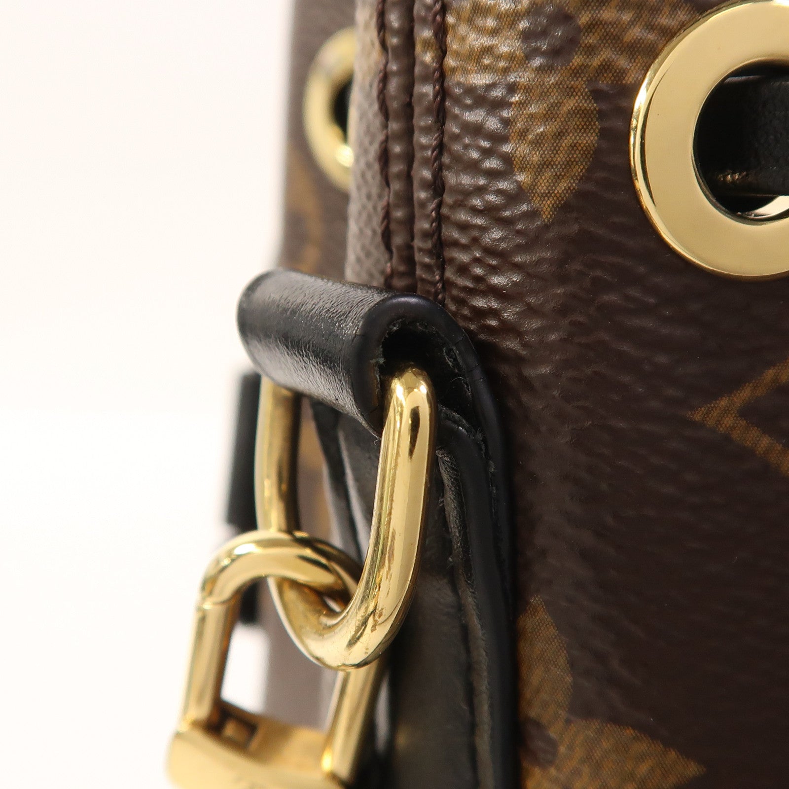 LOUIS VUITTON Monogram Canoe 金扣鏈帶手挽肩背兩用袋