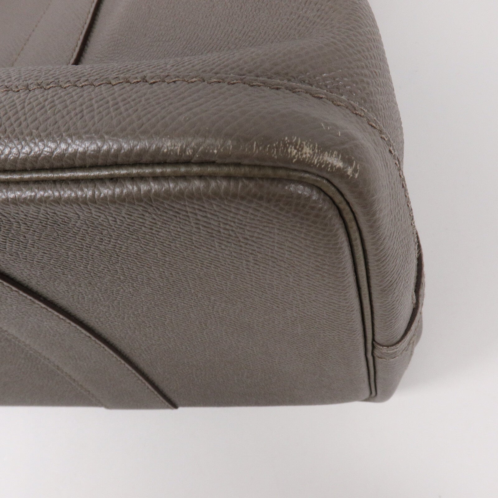 HERMES Epsom皮革Garden Party PM手挽袋Etain