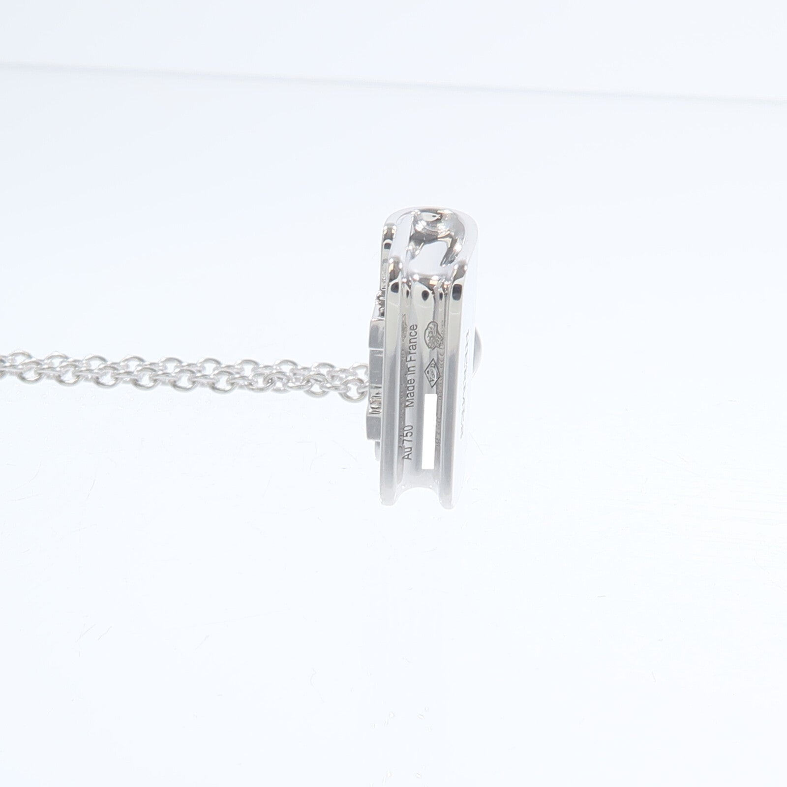HERMES 18K白金Amulettes Constance Pentant鑽石項鍊