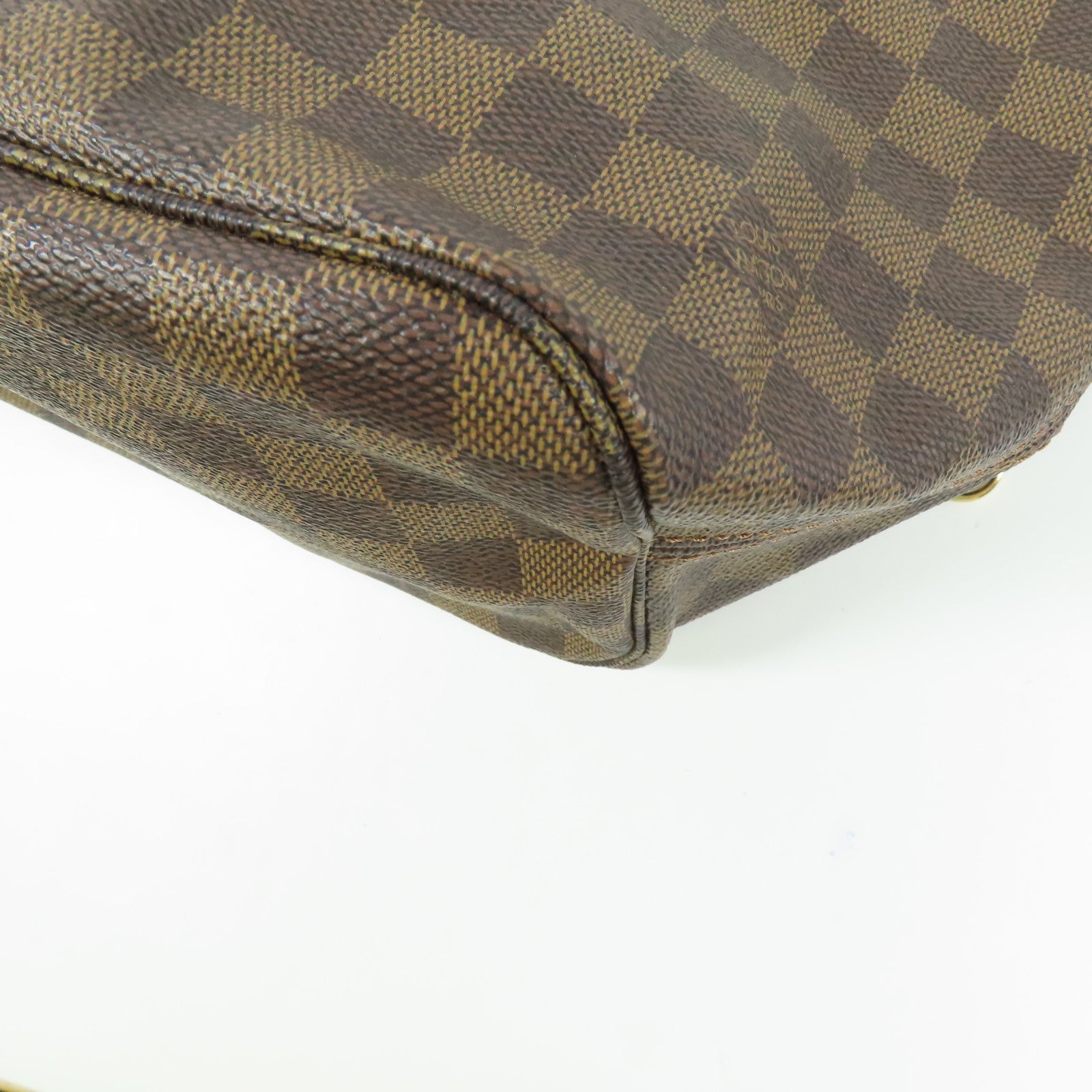 LOUIS VUITTON Damier Neverfull MM金扣肩背袋/手挽袋