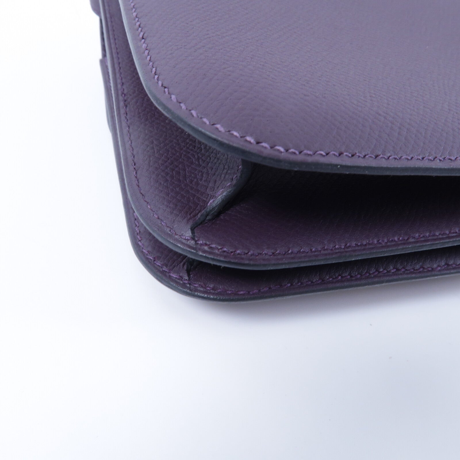 HERMES Epsom皮革Constance Mini肩背袋Tosca