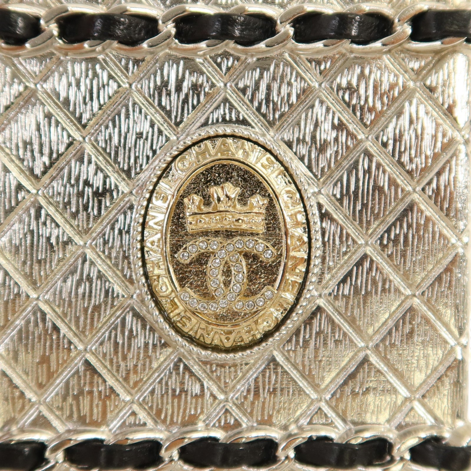 CHANEL 金屬Card Case With Chain金扣卡片套