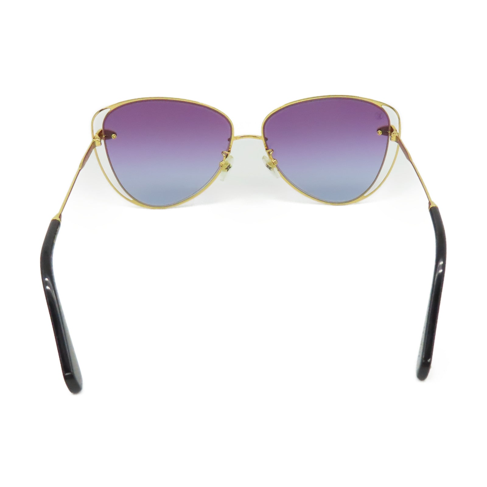 LOUIS VUITTON 【激減優惠】PVC/金屬A Nous Deux Sunglasses太陽眼鏡紫色/金色