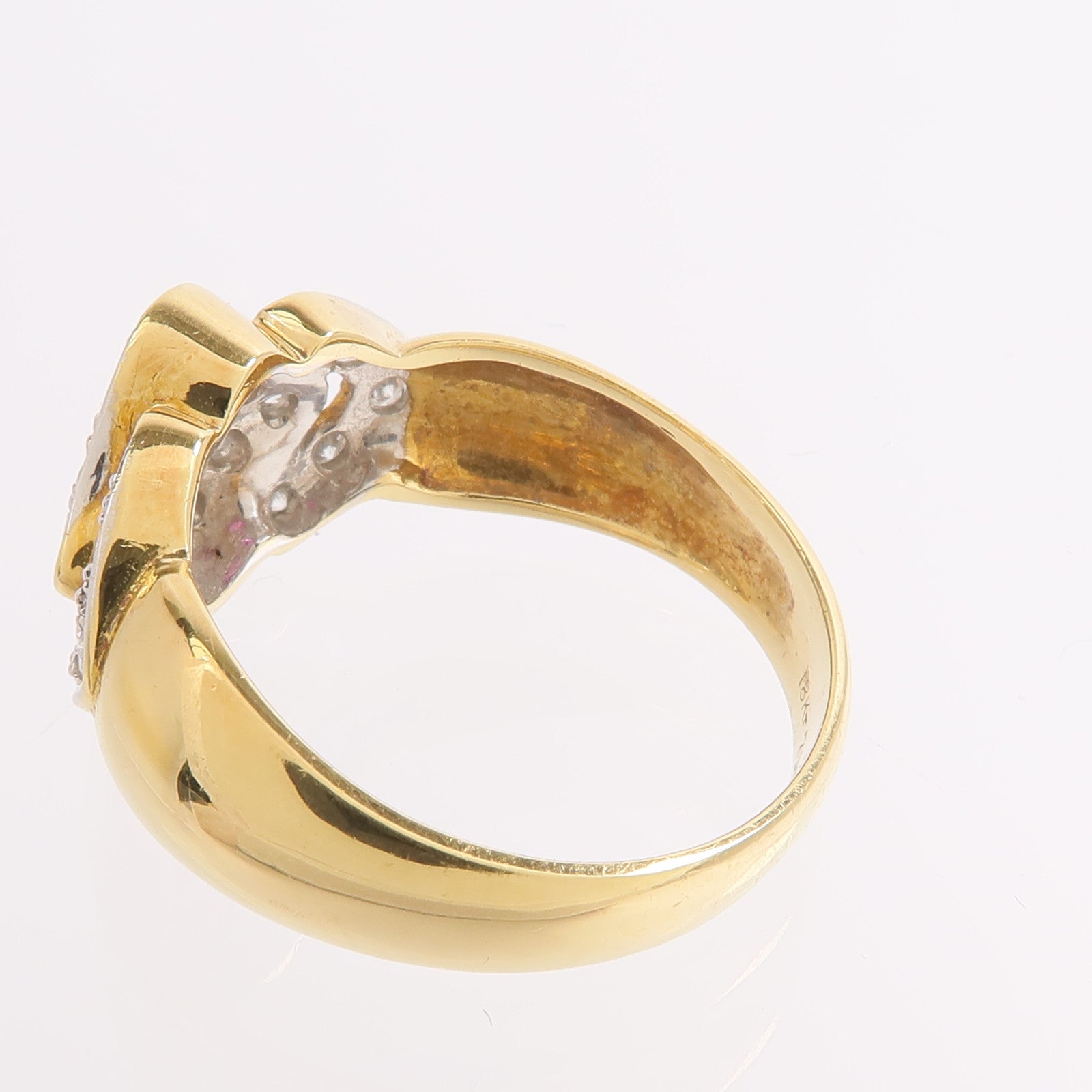 JEWELRY 18K黃金/白金Ruby Diamond Ring紅寶石/鑽石戒指