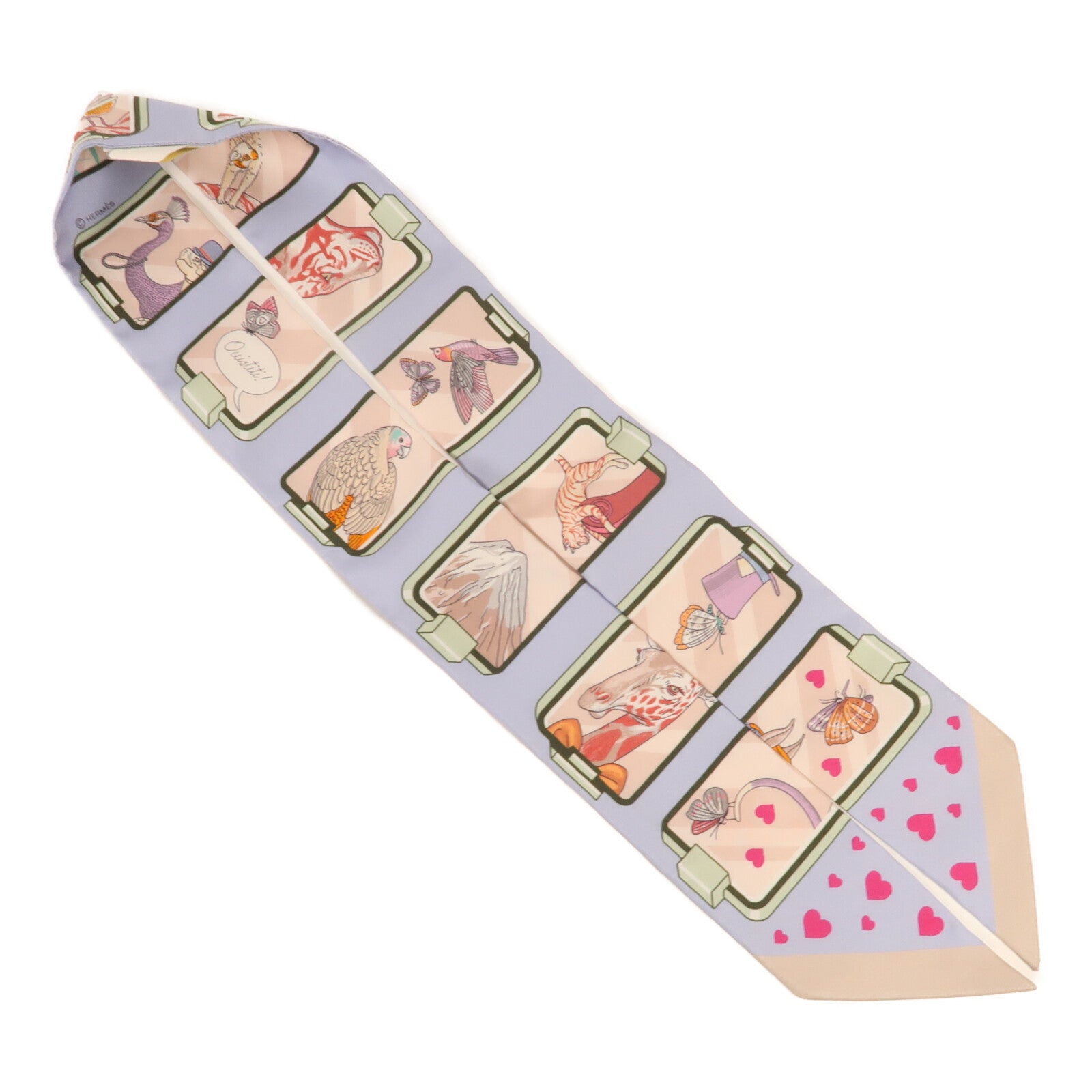 HERMES 絲質Twilly絲巾