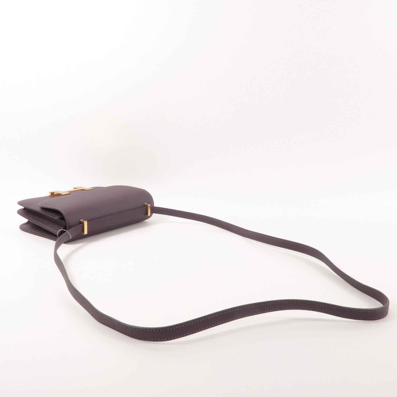 HERMES Epsom皮革Constance Mini肩背袋Tosca