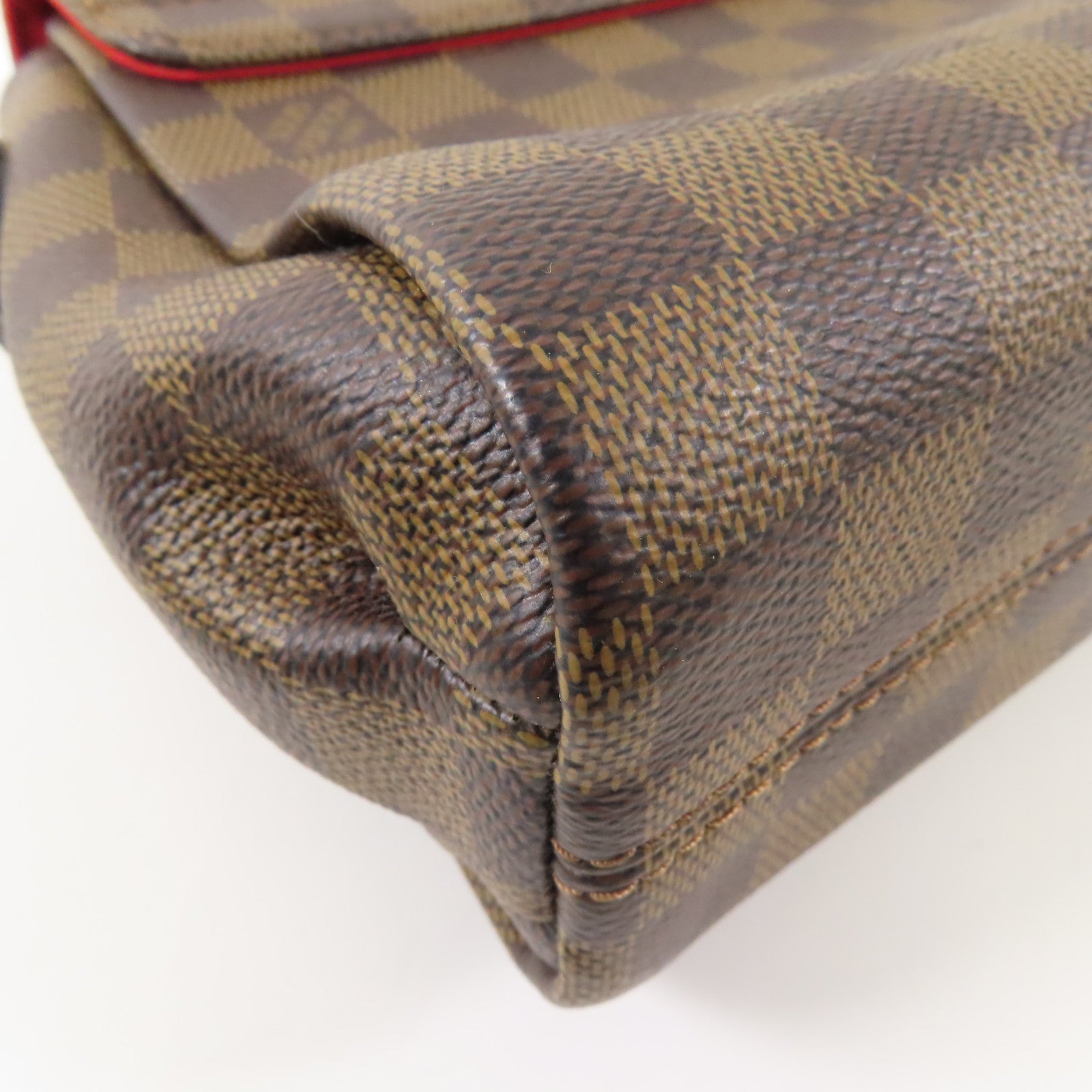LOUIS VUITTON Damier Croisette金扣手挽肩背兩用袋