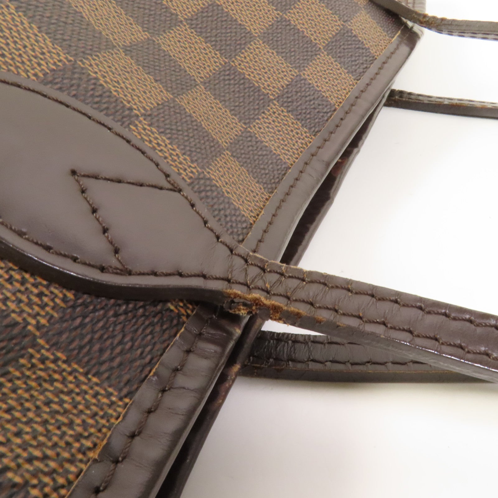 LOUIS VUITTON Damier Neverfull MM金扣肩背袋/手挽袋