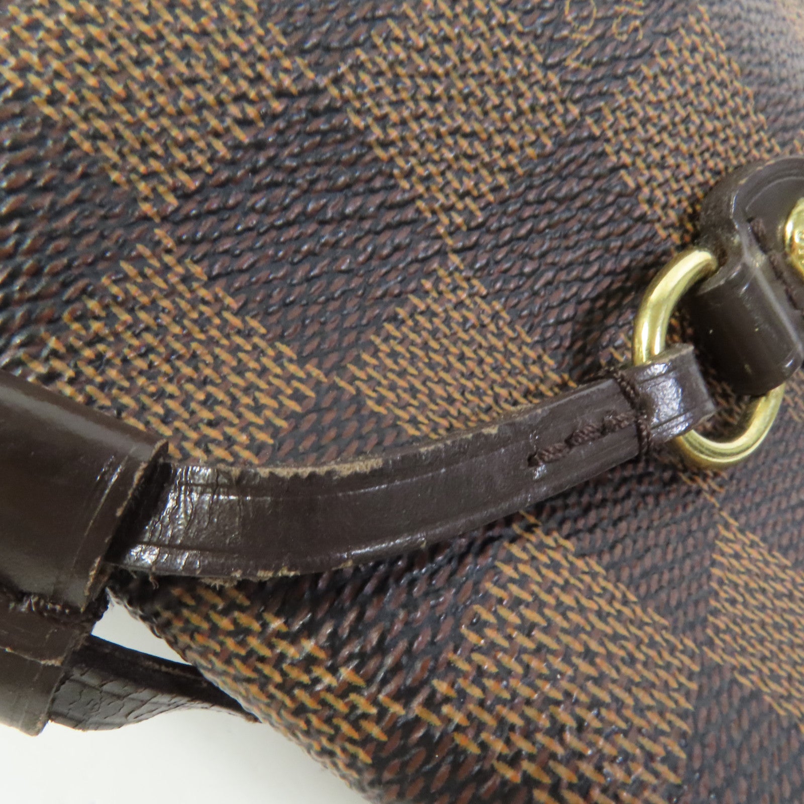 LOUIS VUITTON Damier Neverfull MM金扣肩背袋/手挽袋