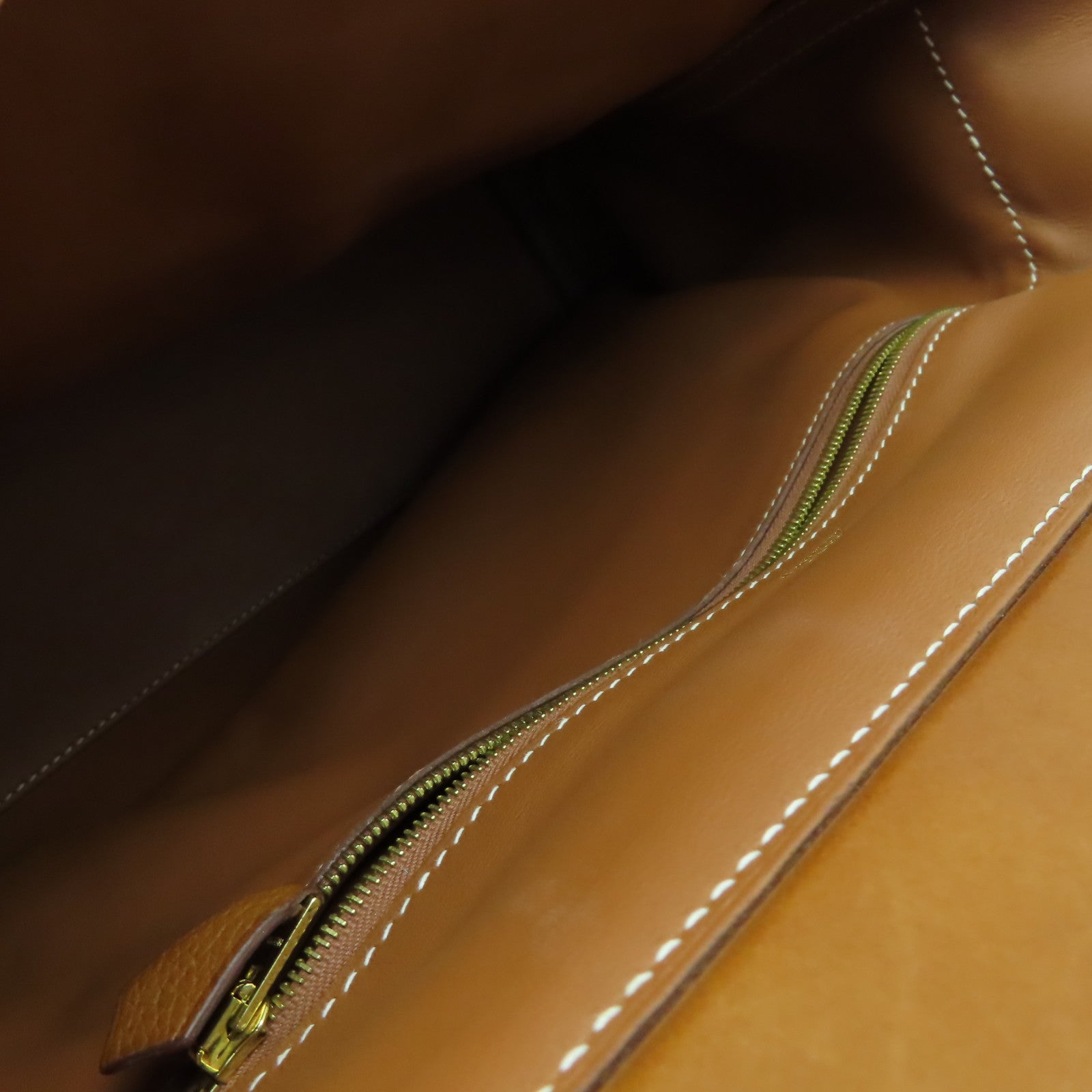 HERMES 【清倉大減價】Berenie皮革24/24金扣手挽肩背兩用袋啡色