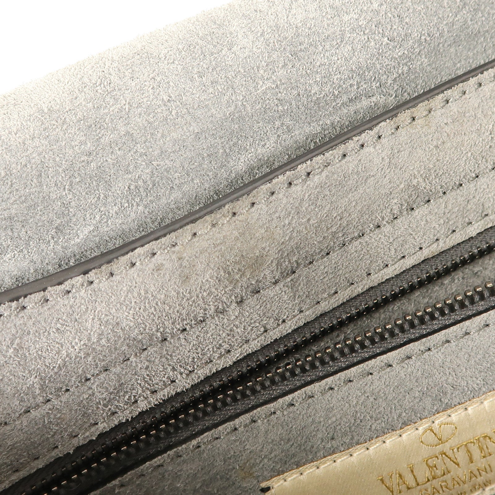 Valentino 牛皮皮革Shoulder Bag銀扣肩背袋