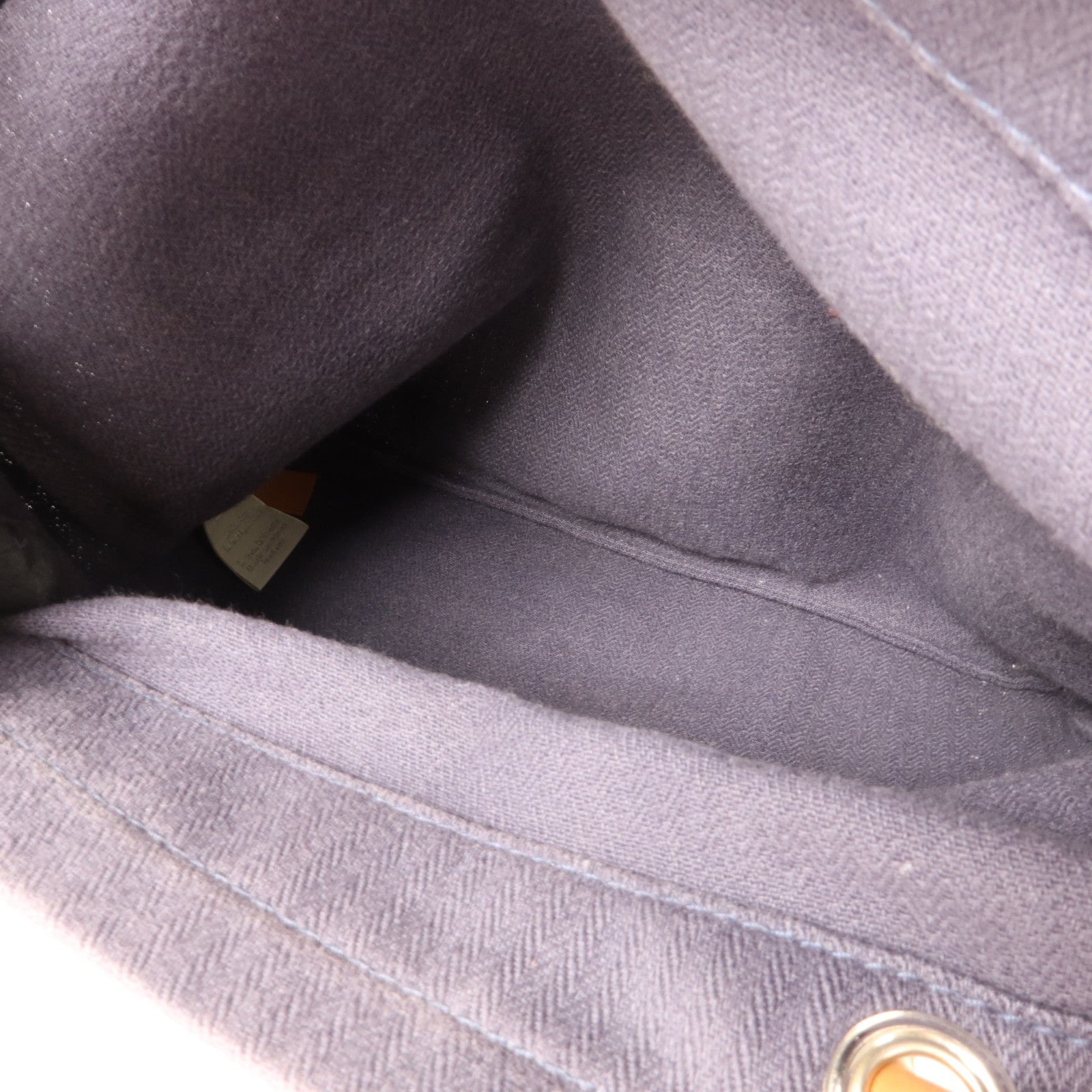 HERMES 帆布/牛皮皮革Aline PM手挽袋Bleu Indigo