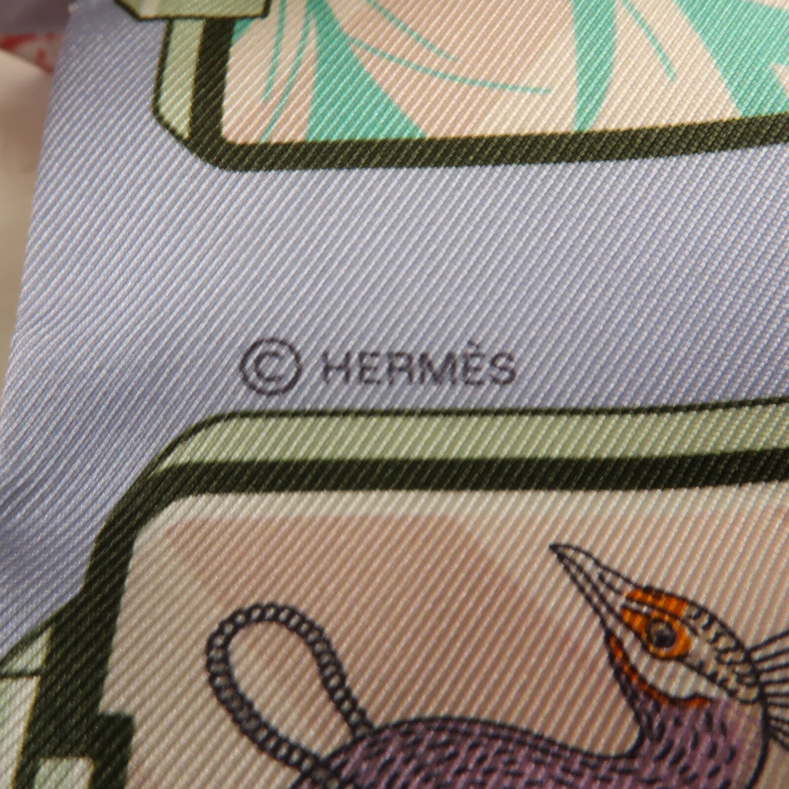 HERMES 【激減優惠】絲質Twilly絲巾