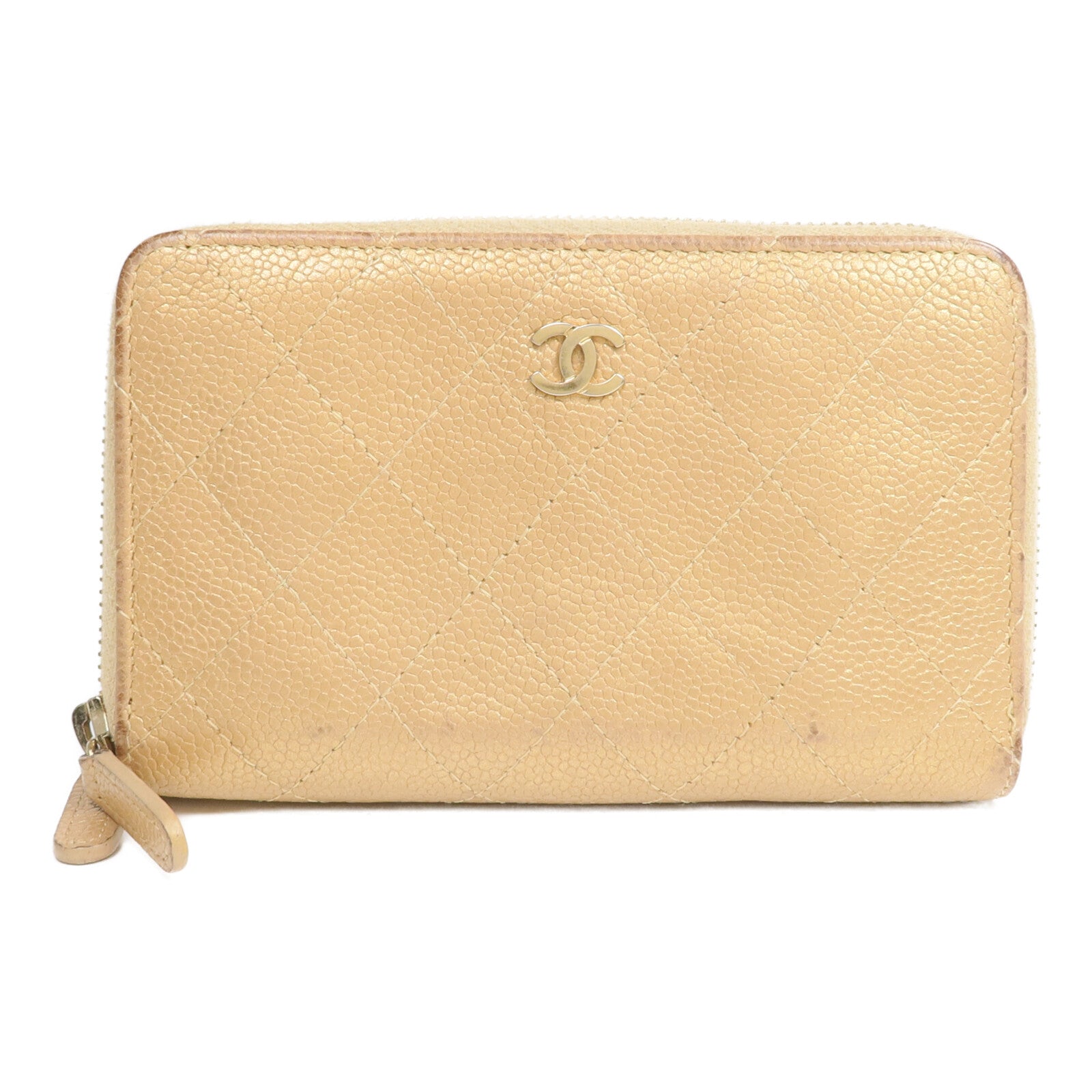 CHANEL 牛皮皮革Zipper Wallet錢包