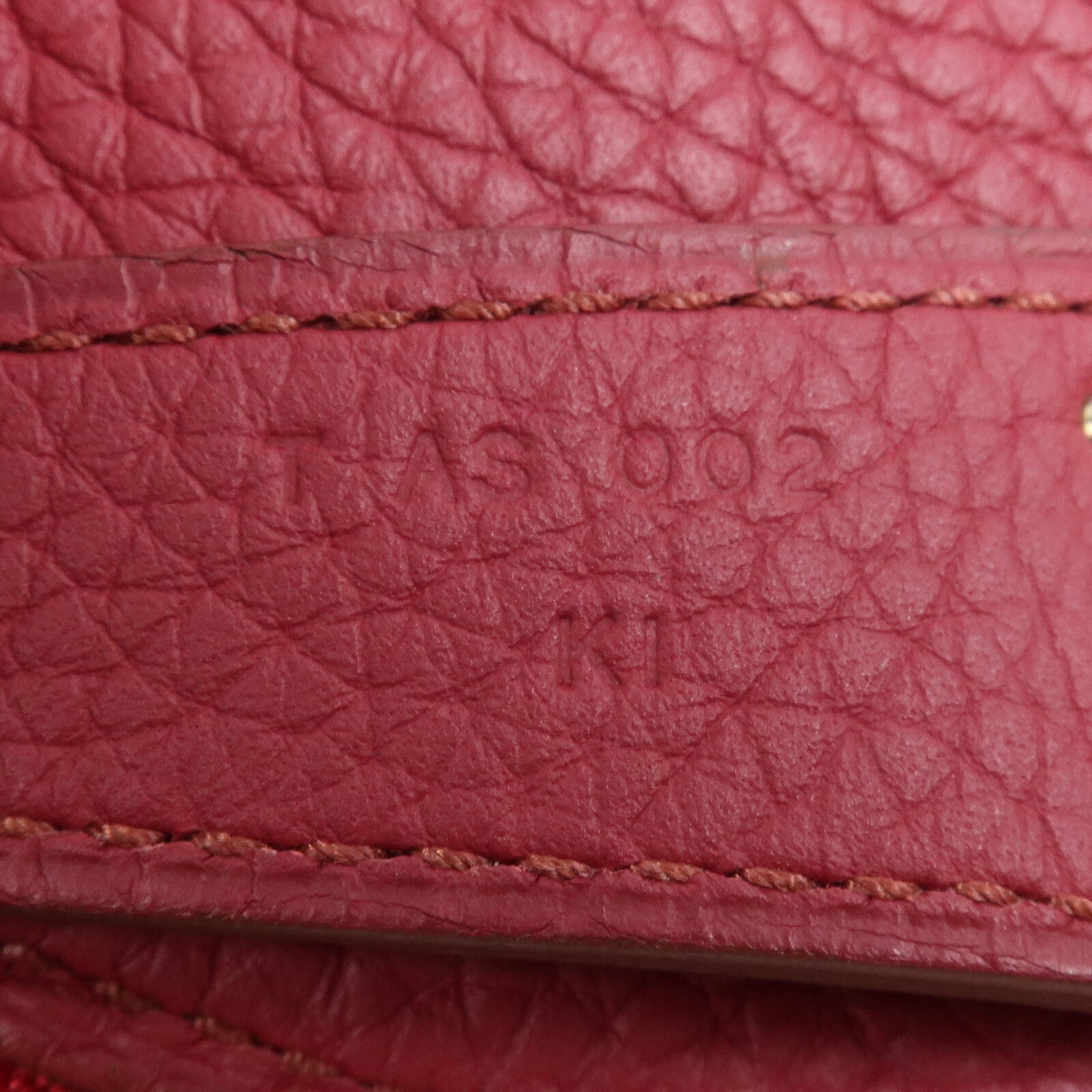 HERMES Clemence皮革Lindy 30銀扣手挽肩背兩用袋Rouge Grenade