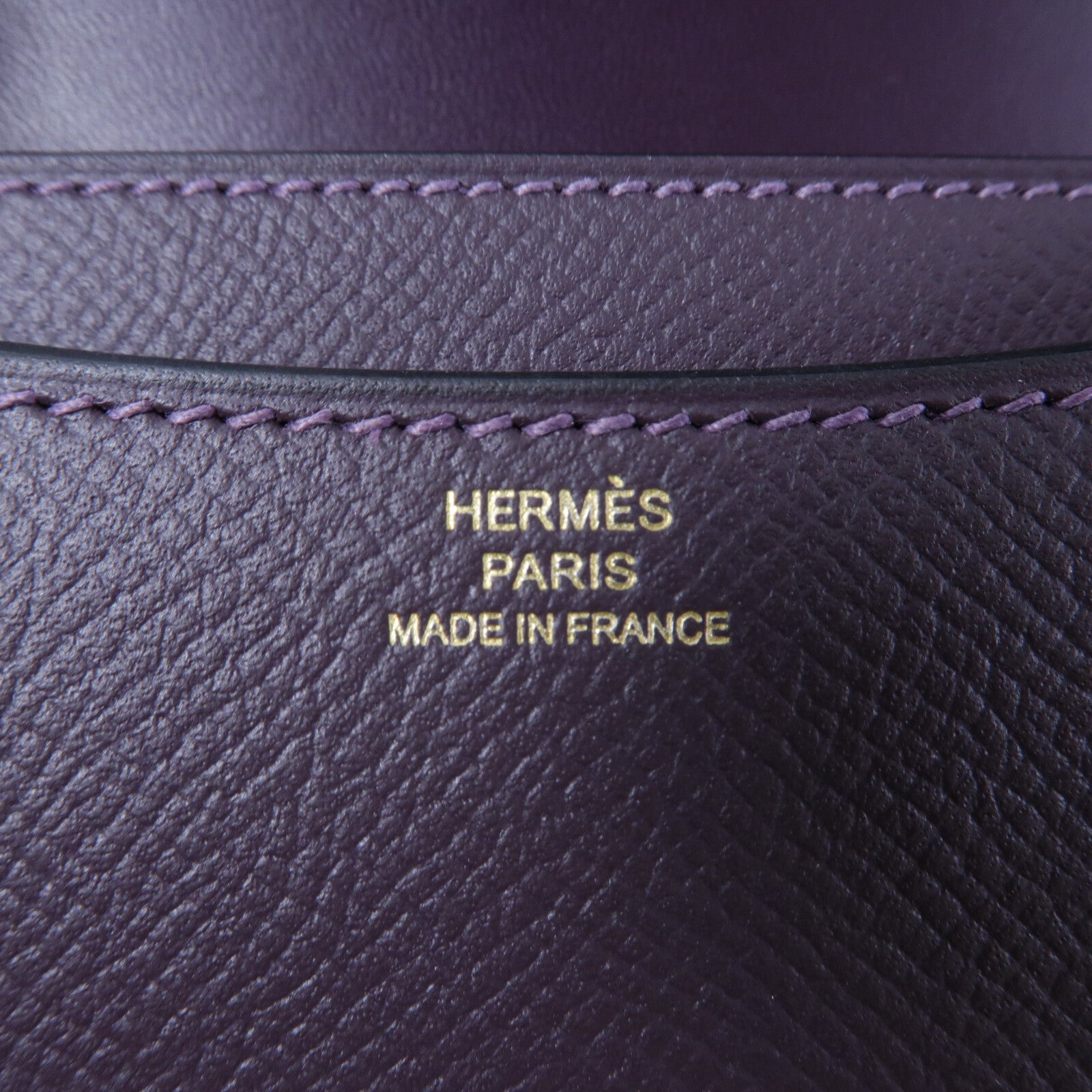 HERMES Epsom皮革Constance Mini肩背袋Tosca