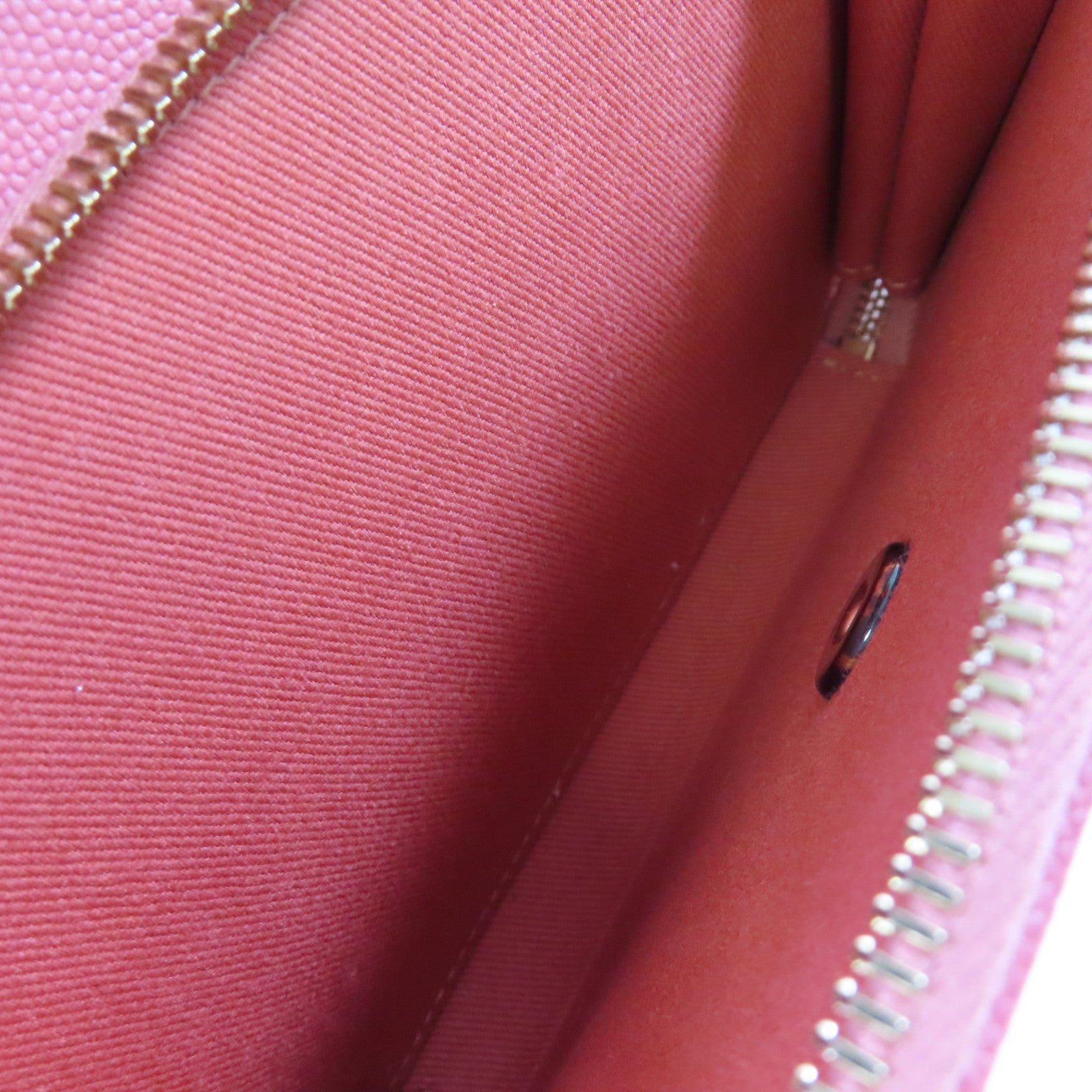 CHANEL 菱格Caviar皮革2Way Shoulder Bag金扣鏈帶手挽肩背兩用袋粉紅色
