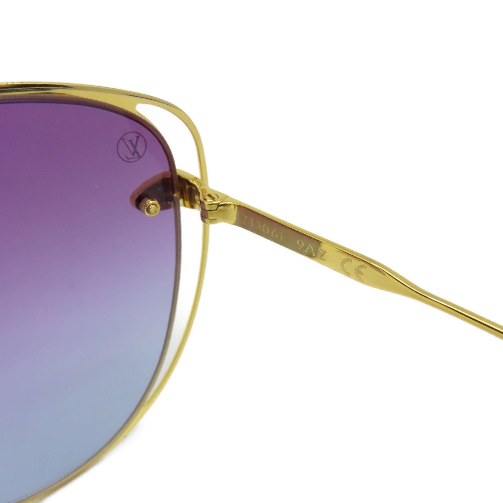LOUIS VUITTON 【激減優惠】PVC/金屬A Nous Deux Sunglasses太陽眼鏡紫色/金色