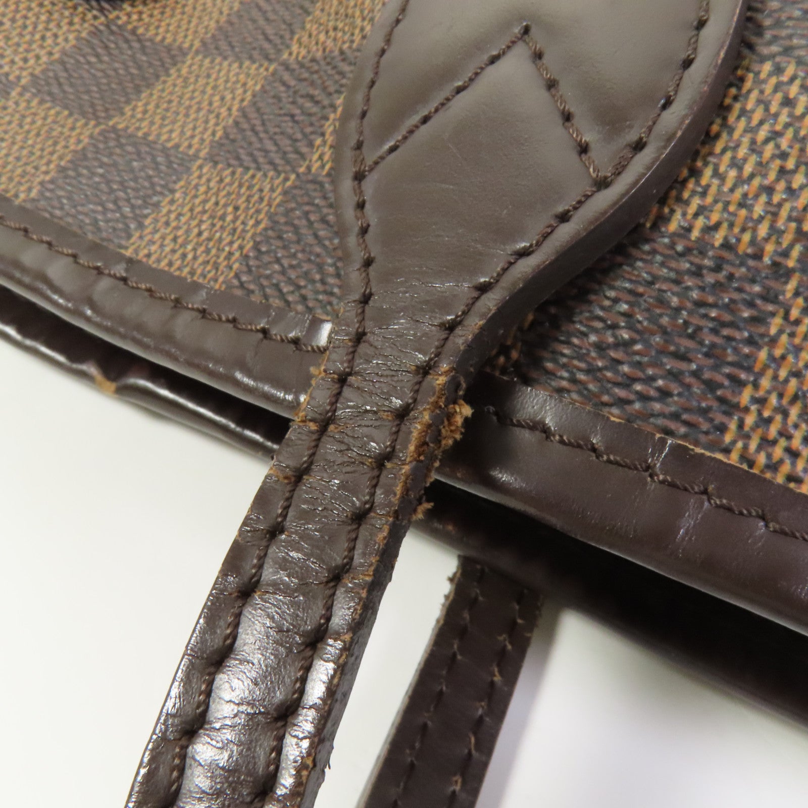 LOUIS VUITTON Damier Neverfull MM金扣肩背袋/手挽袋