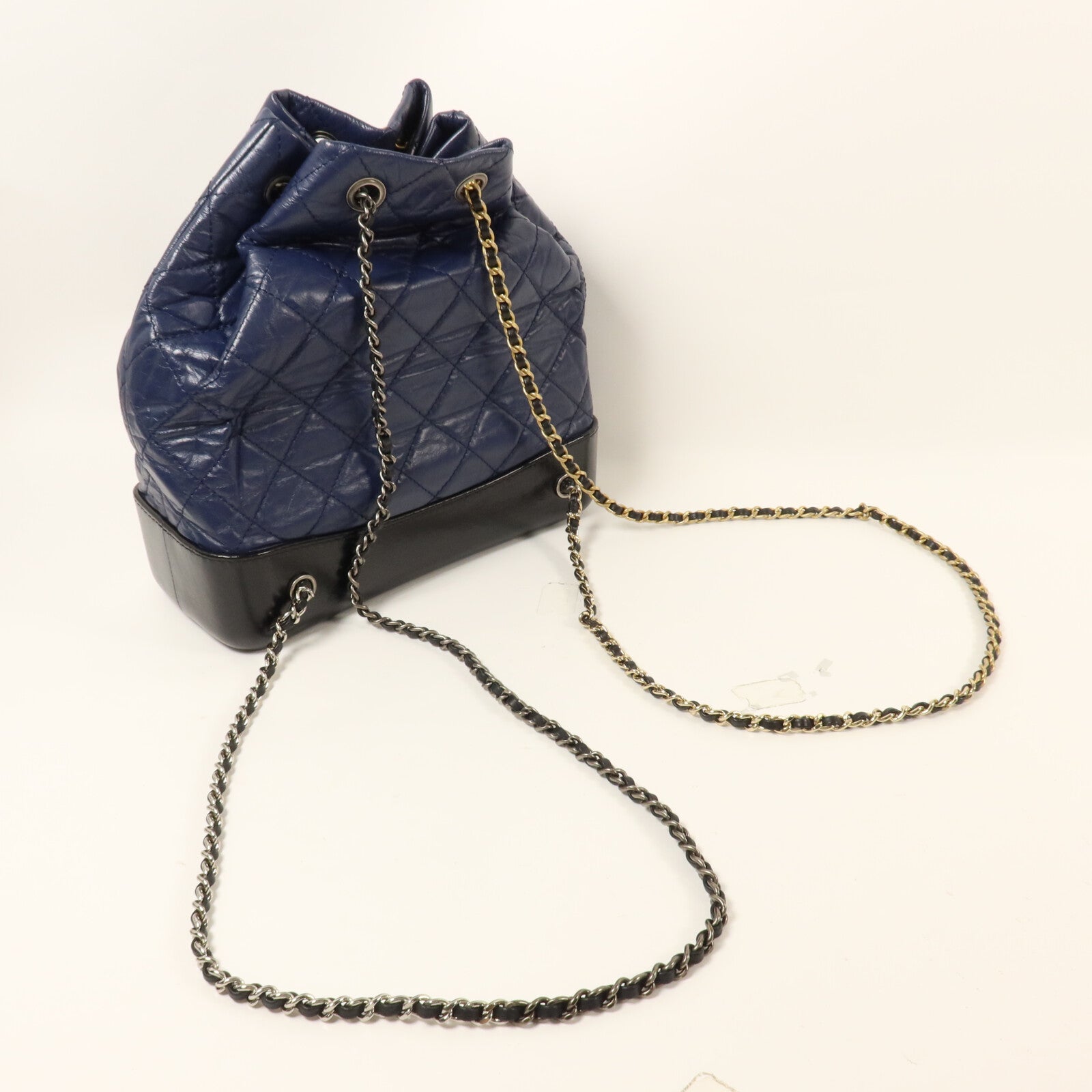 CHANEL 牛皮皮革Gabrielle Backpack鏈帶背包