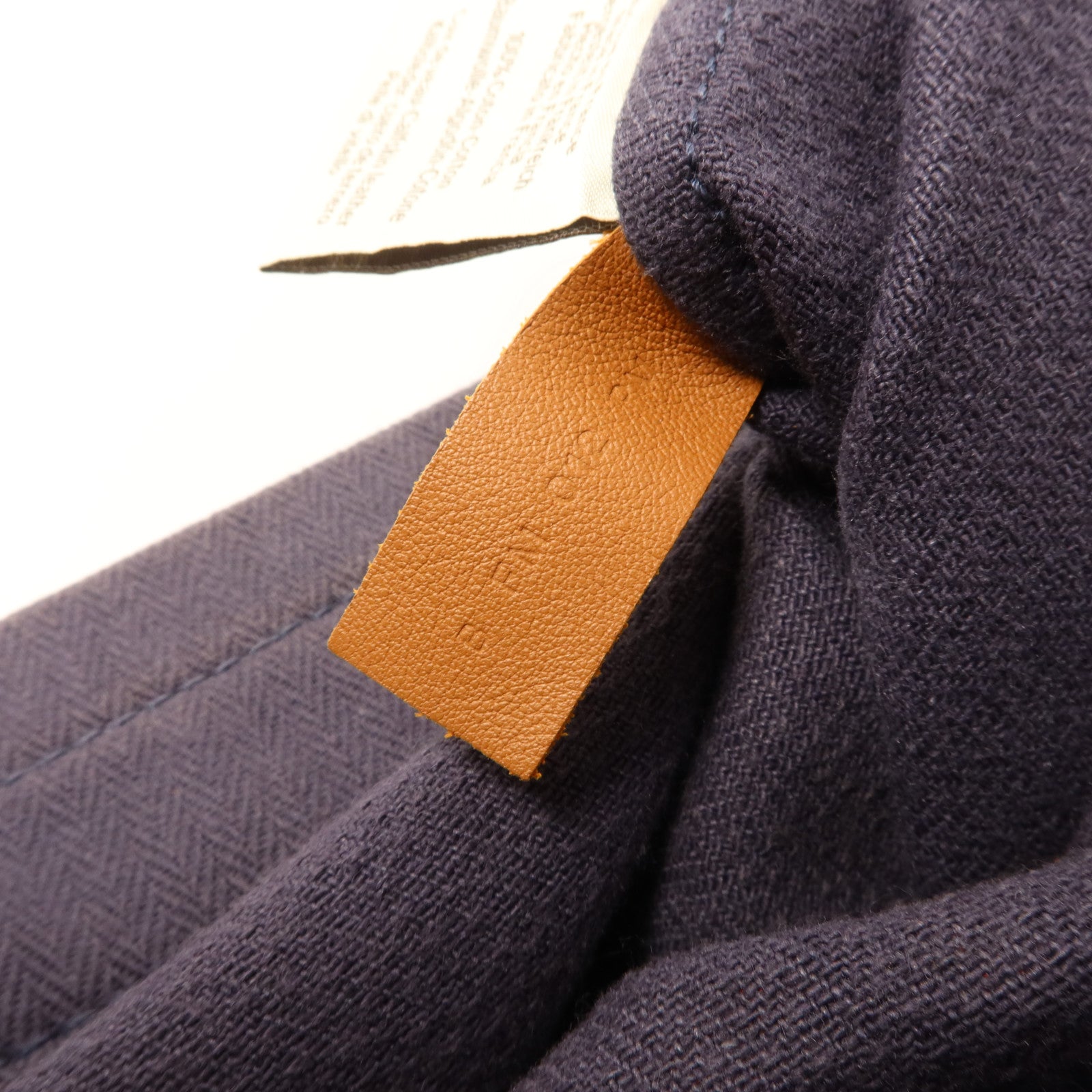 HERMES 帆布/牛皮皮革Aline PM手挽袋Bleu Indigo