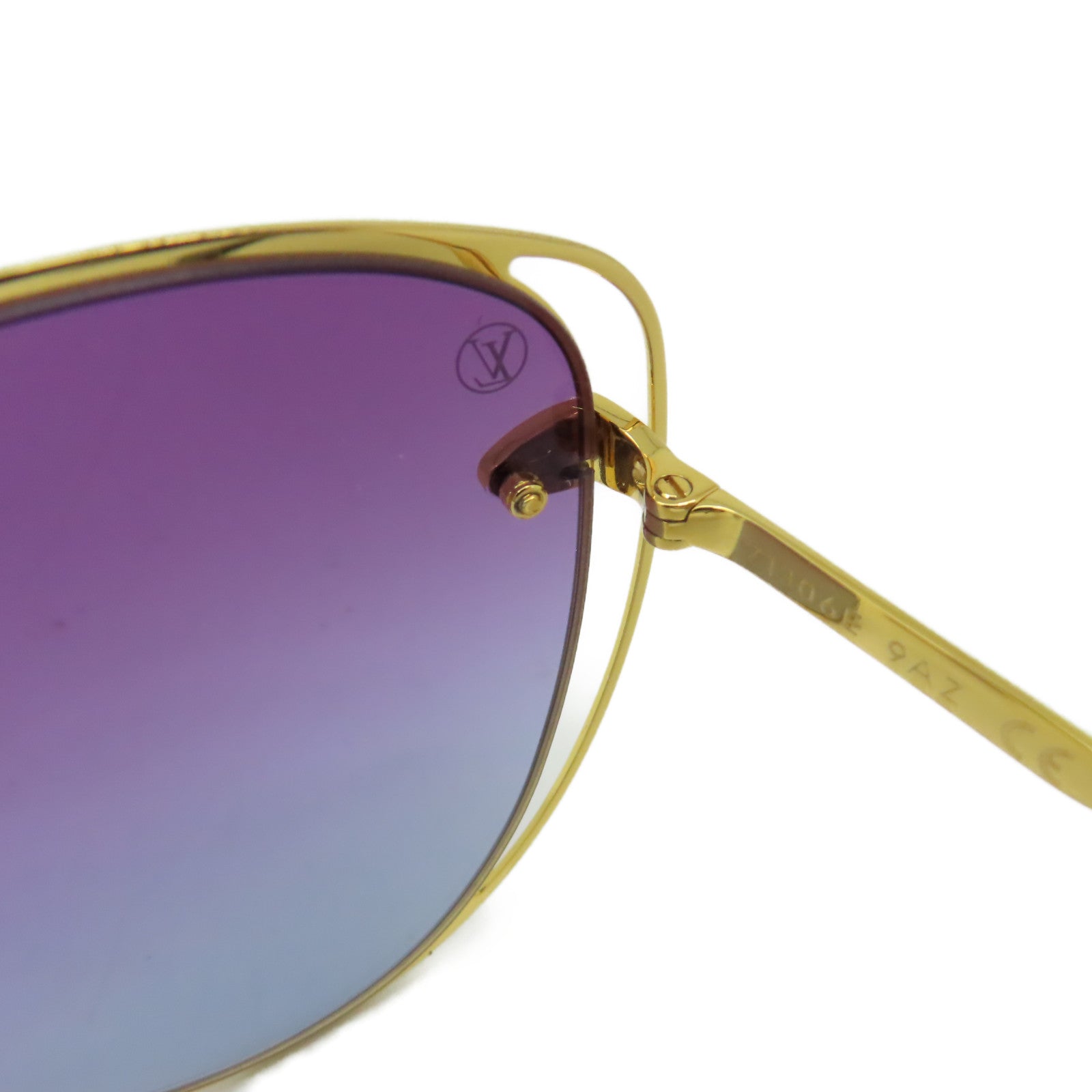 LOUIS VUITTON 【激減優惠】PVC/金屬A Nous Deux Sunglasses太陽眼鏡紫色/金色