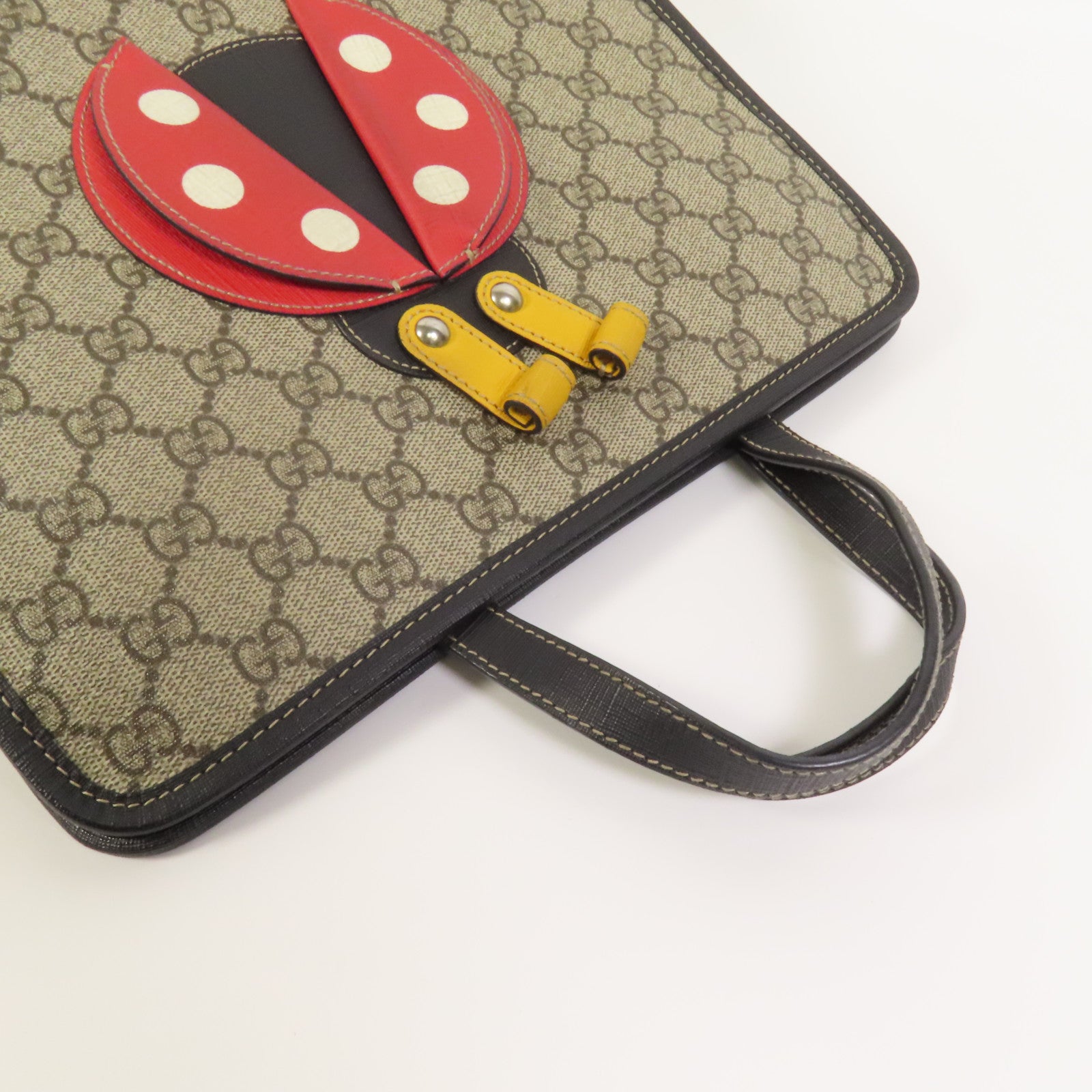 GUCCI 塗層帆布Ladybug手挽袋