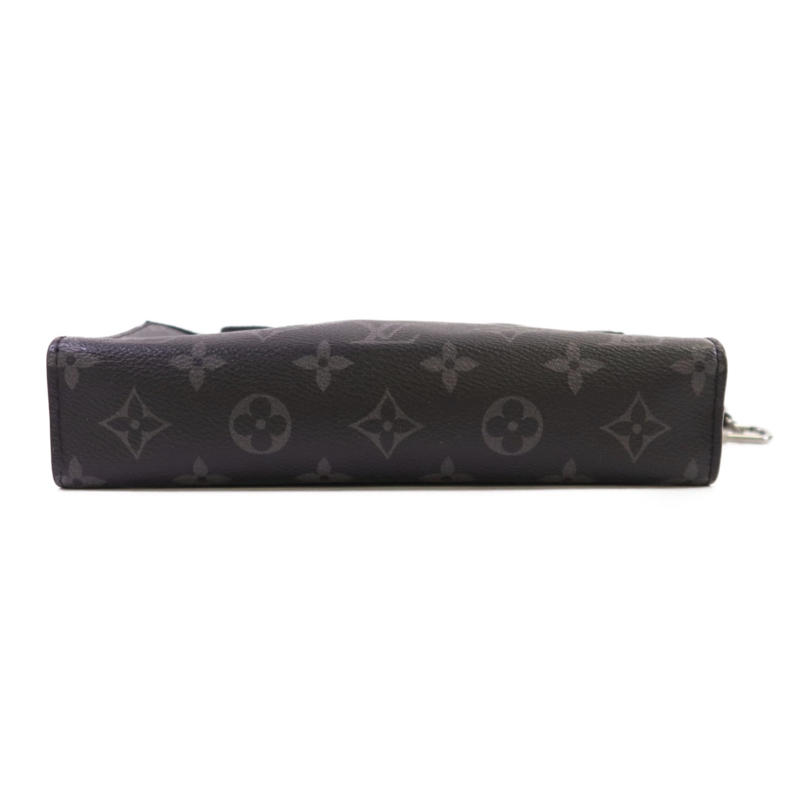 LOUIS VUITTON Monogram Eclipse Gastony銀扣肩背袋