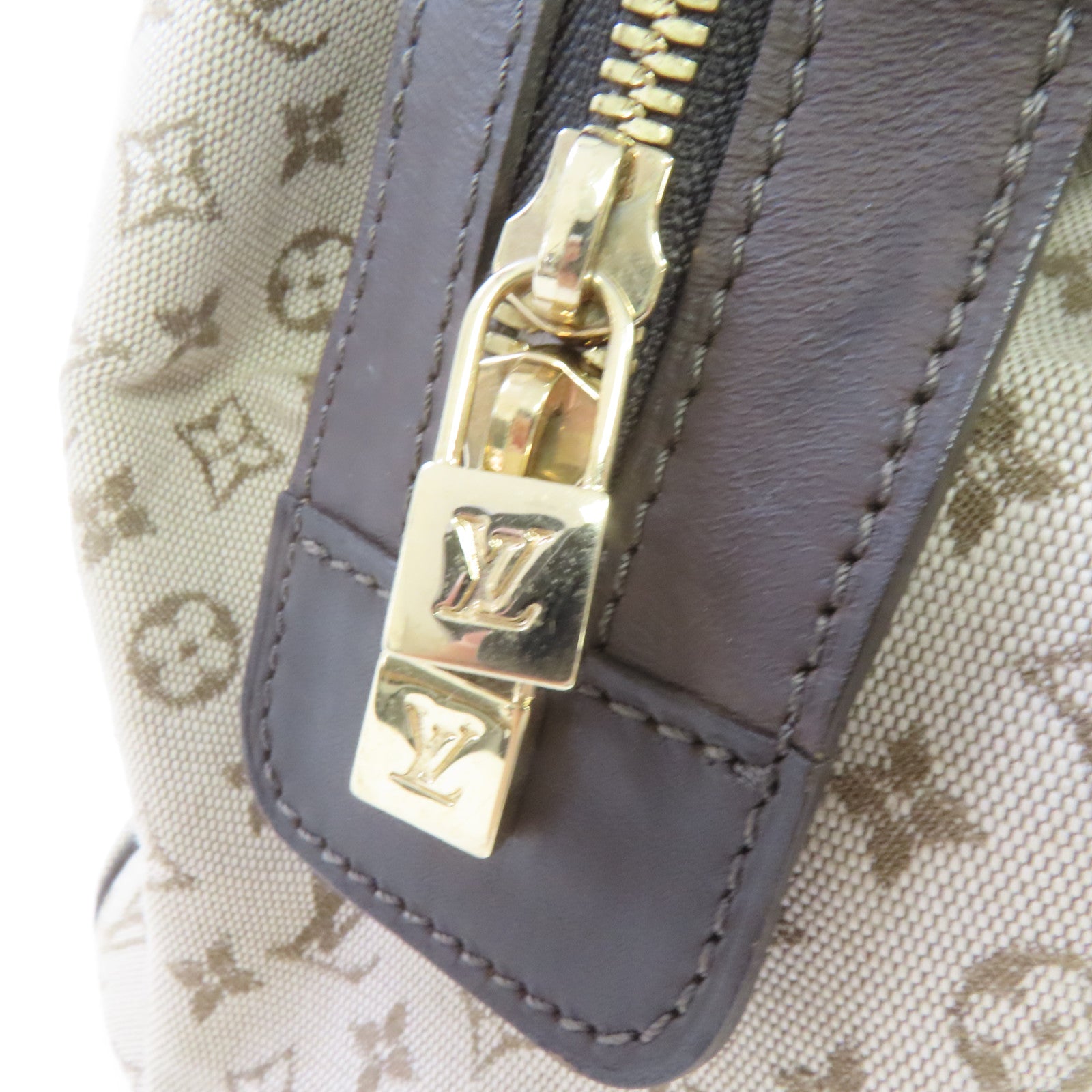 LOUIS VUITTON 【激減優惠】Monogram Mini Josephine GM 2way Shoulder Bag金扣手挽肩背兩用袋啡色