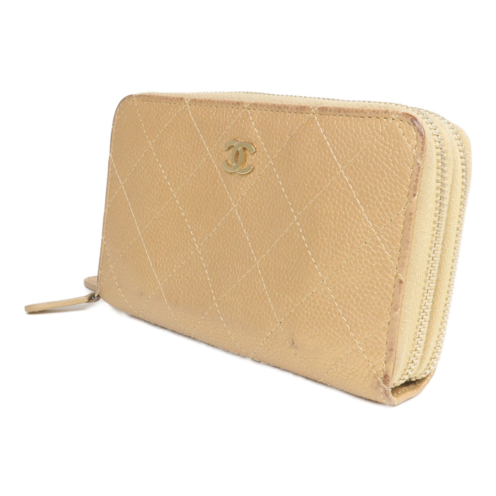CHANEL 牛皮皮革Zipper Wallet錢包